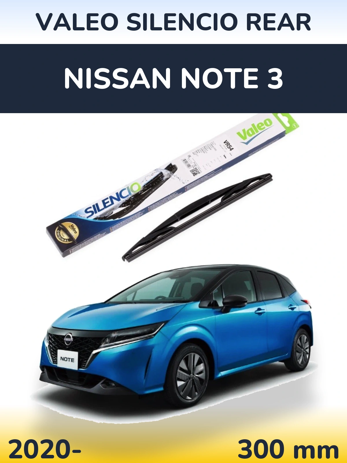 Tylna wycieraczka Valeo Silencio Rear 300 mm do Nissan Note 3 2020-2026