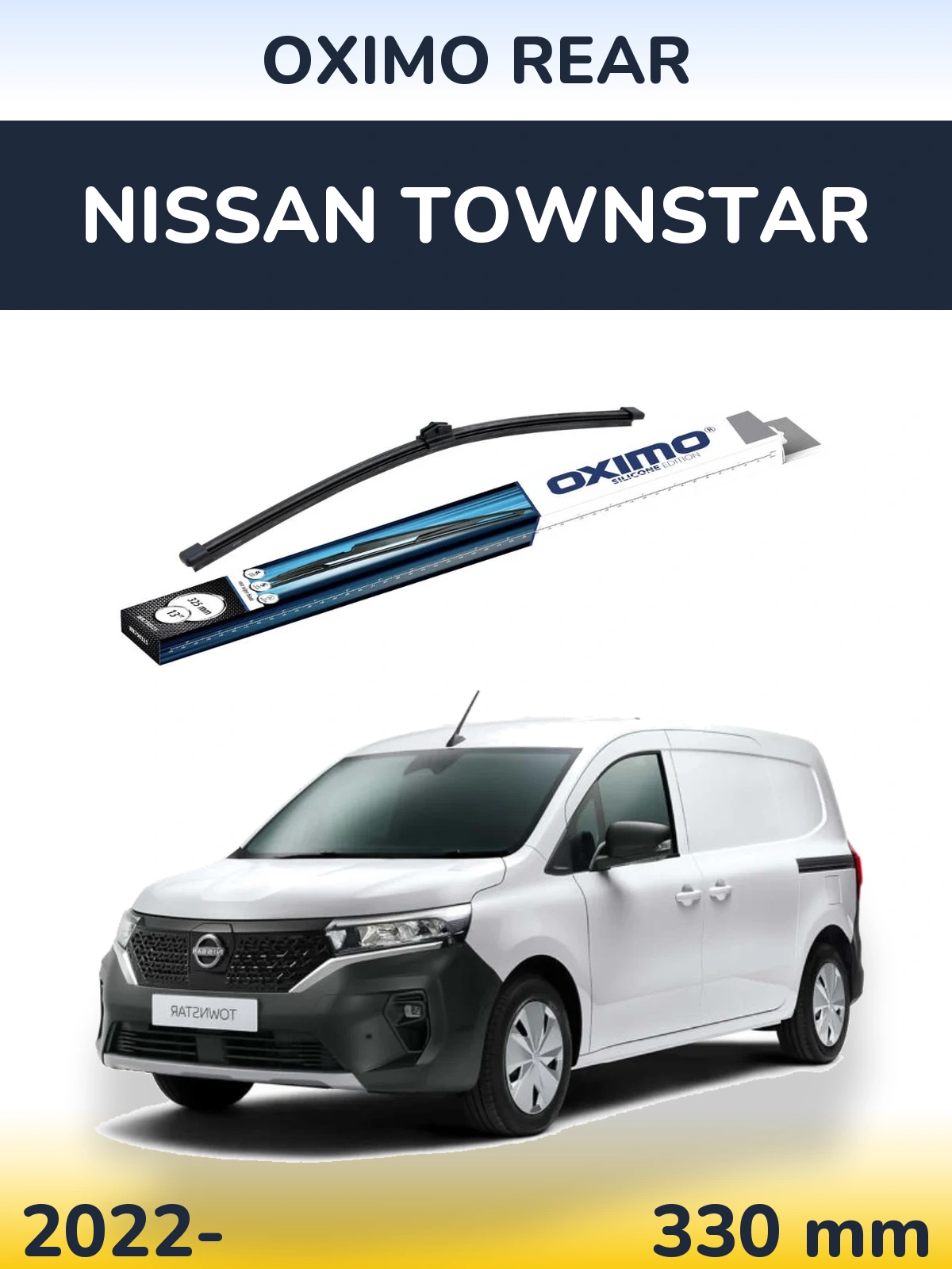 Rear wiper blade Oximo Rear 325 mm for Nissan Townstar 2022-2026