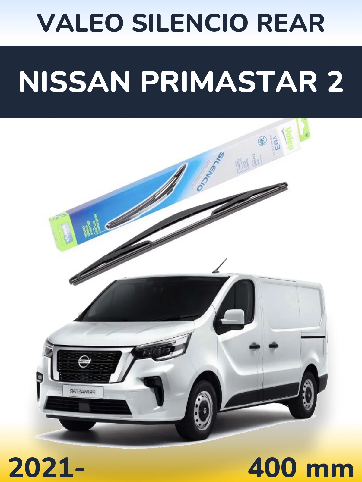 Tylna wycieraczka Valeo Silencio Rear 400 mm do Nissan Primastar 2 2021-2026