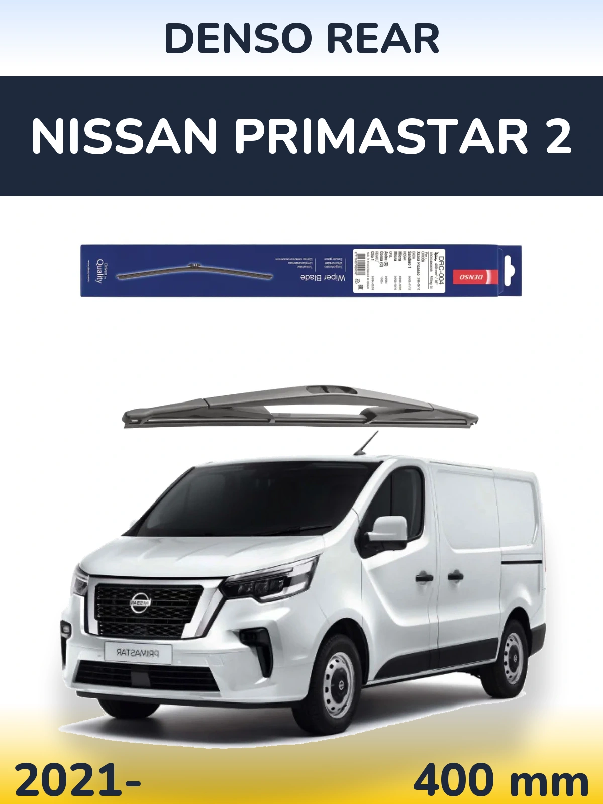 Задний дворник Denso Rear 400 мм для Nissan Primastar 2 2021-2026
