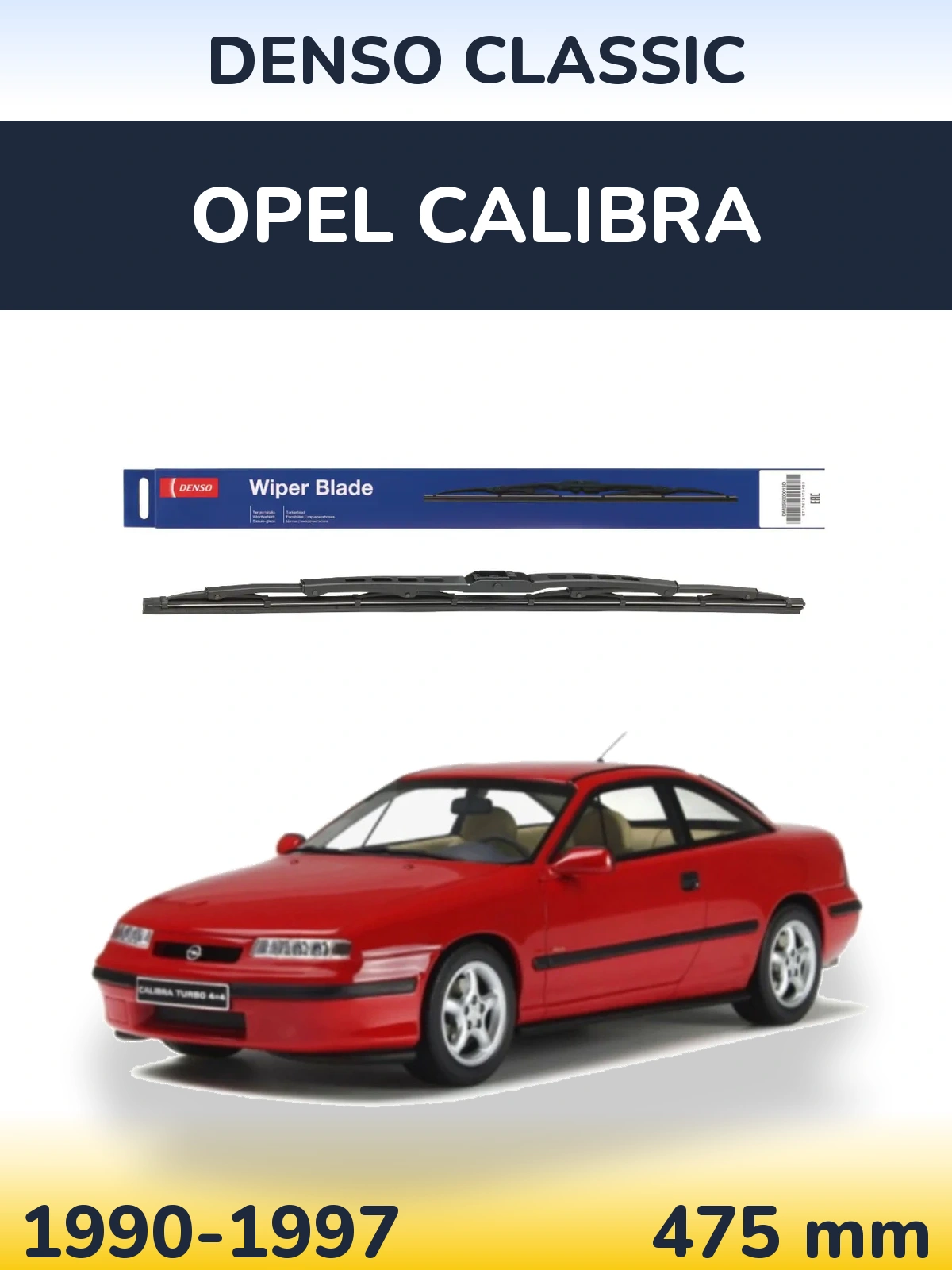 Tylna wycieraczka Denso Classic 475 mm do Opel Calibra 1990-1997