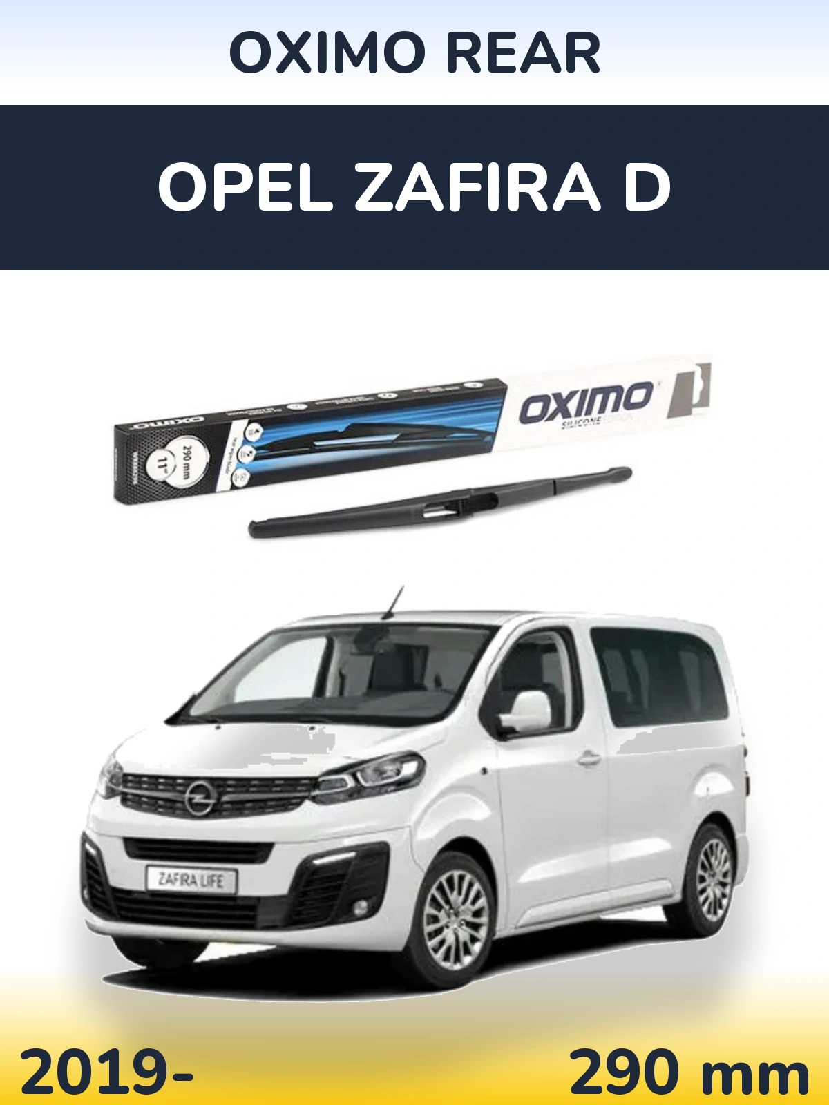 Tylna wycieraczka Oximo Rear 290 mm do Opel Zafira D 2019-2026