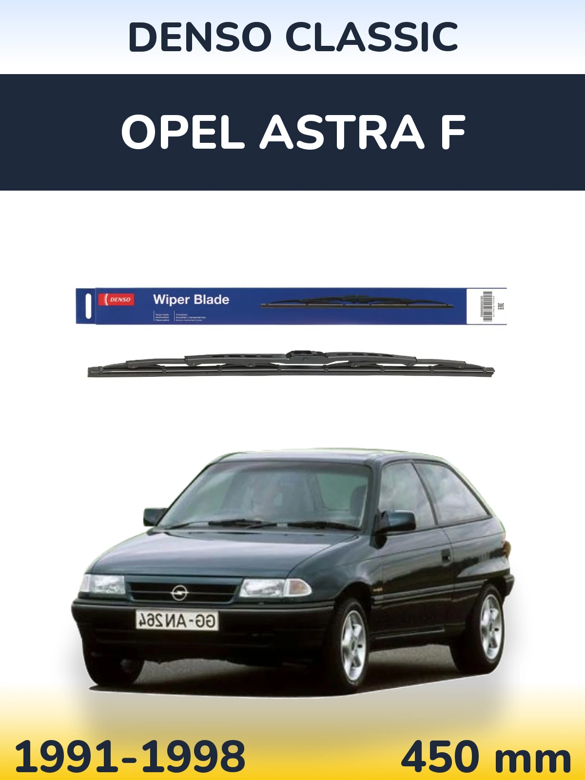 Tylna wycieraczka Denso Classic 450 mm do Opel Astra F 1991-1998
