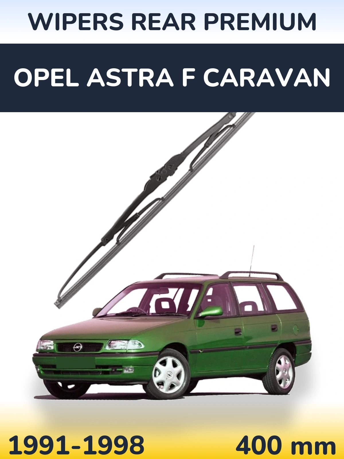 Tylna wycieraczka WIPERS REAR PREMIUM 400 mm do Opel Astra F Caravan 1991-1998