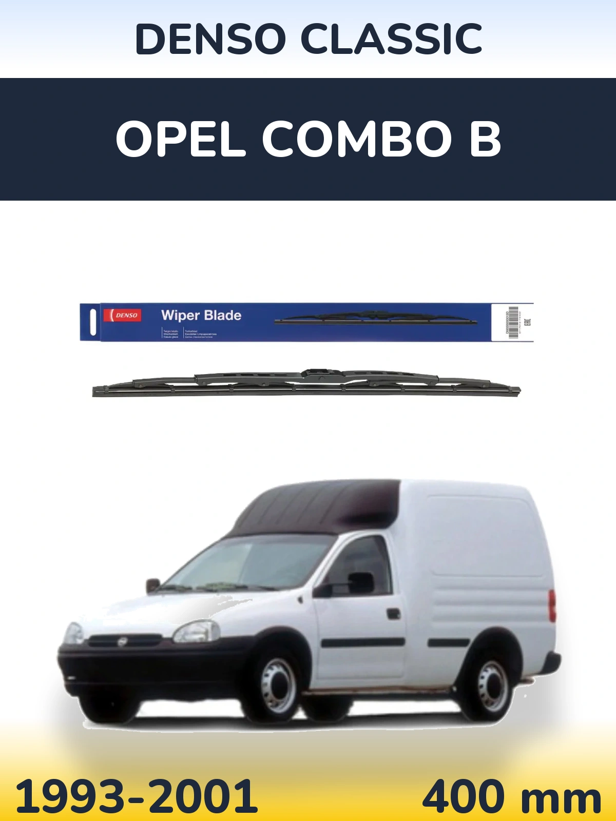 Tylna wycieraczka Denso Classic 400 mm do Opel Combo B 1993-2001