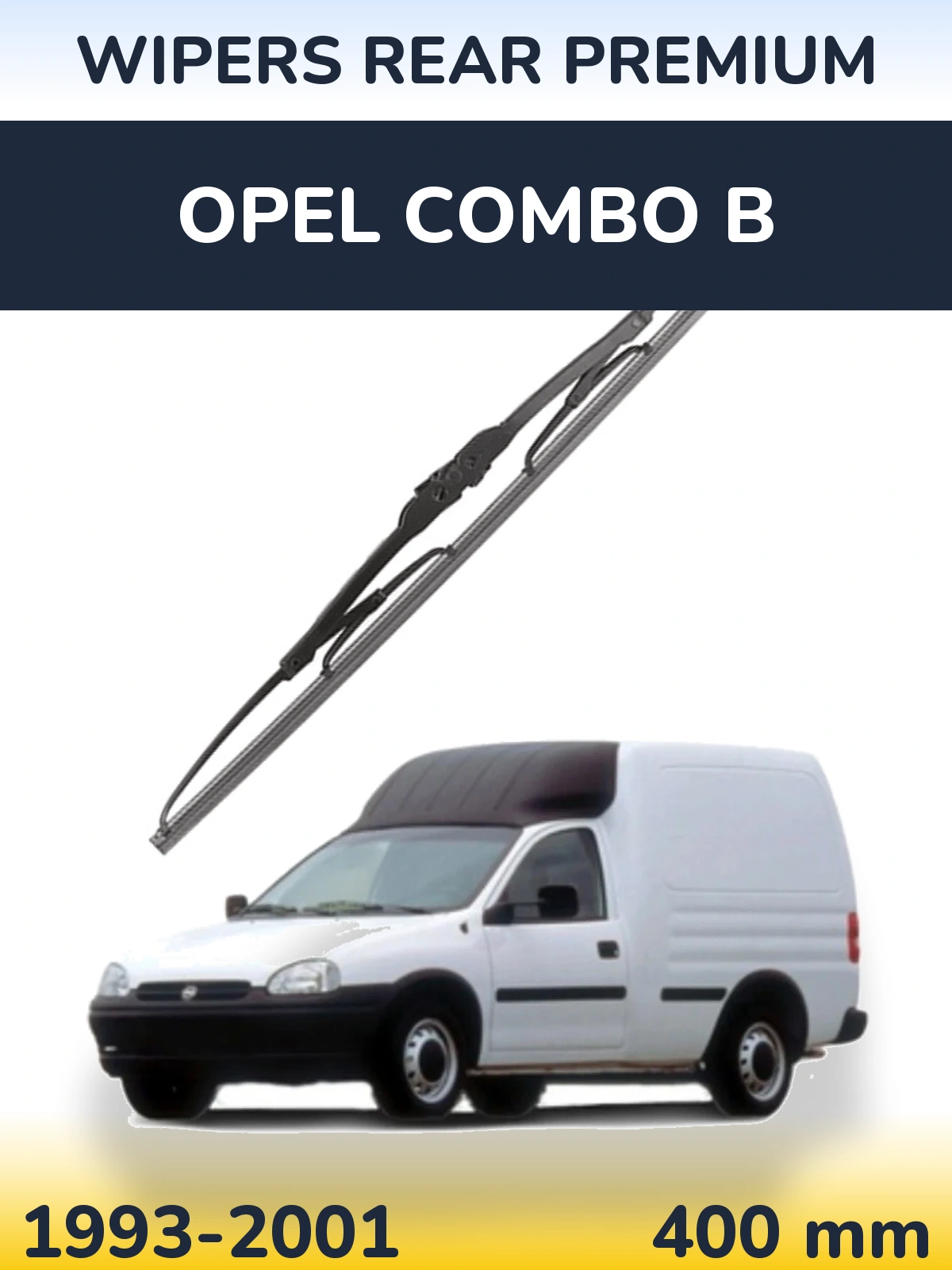 Rear wiper blade WIPERS REAR PREMIUM 400 mm for Opel Combo B 1993-2001