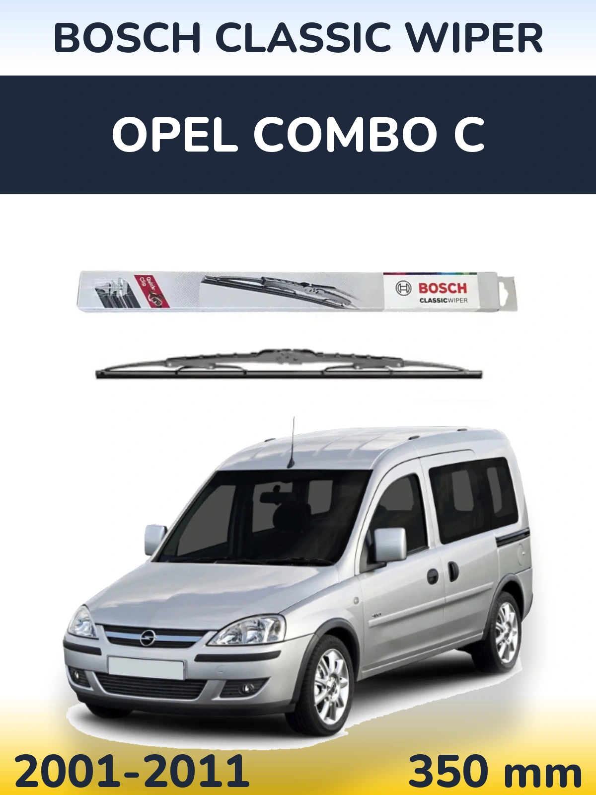 Tylna wycieraczka BOSCH Classic Wiper 340 mm do Opel Combo C 2001-2011