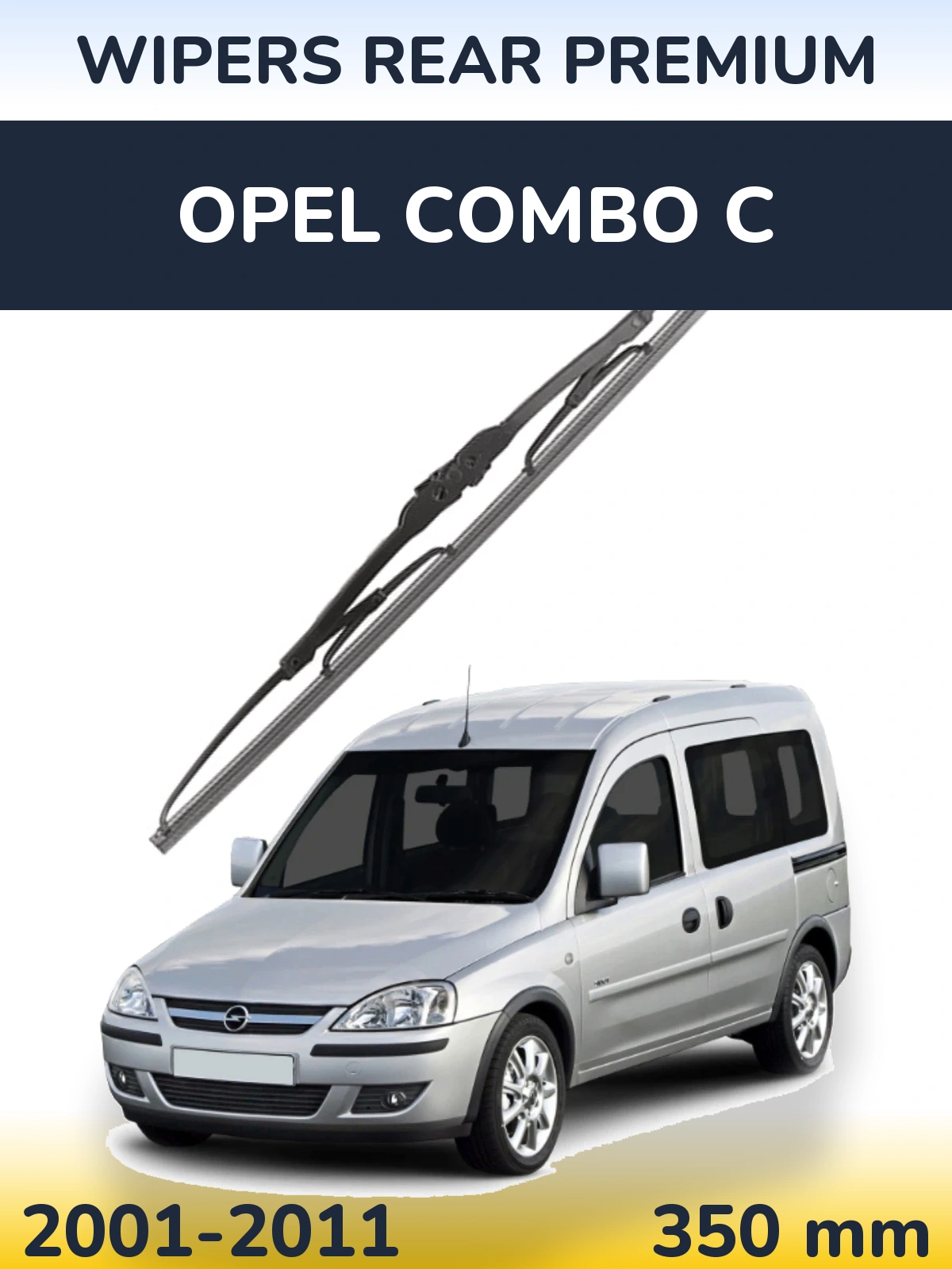 Tylna wycieraczka WIPERS REAR PREMIUM 350 mm do Opel Combo C 2001-2011