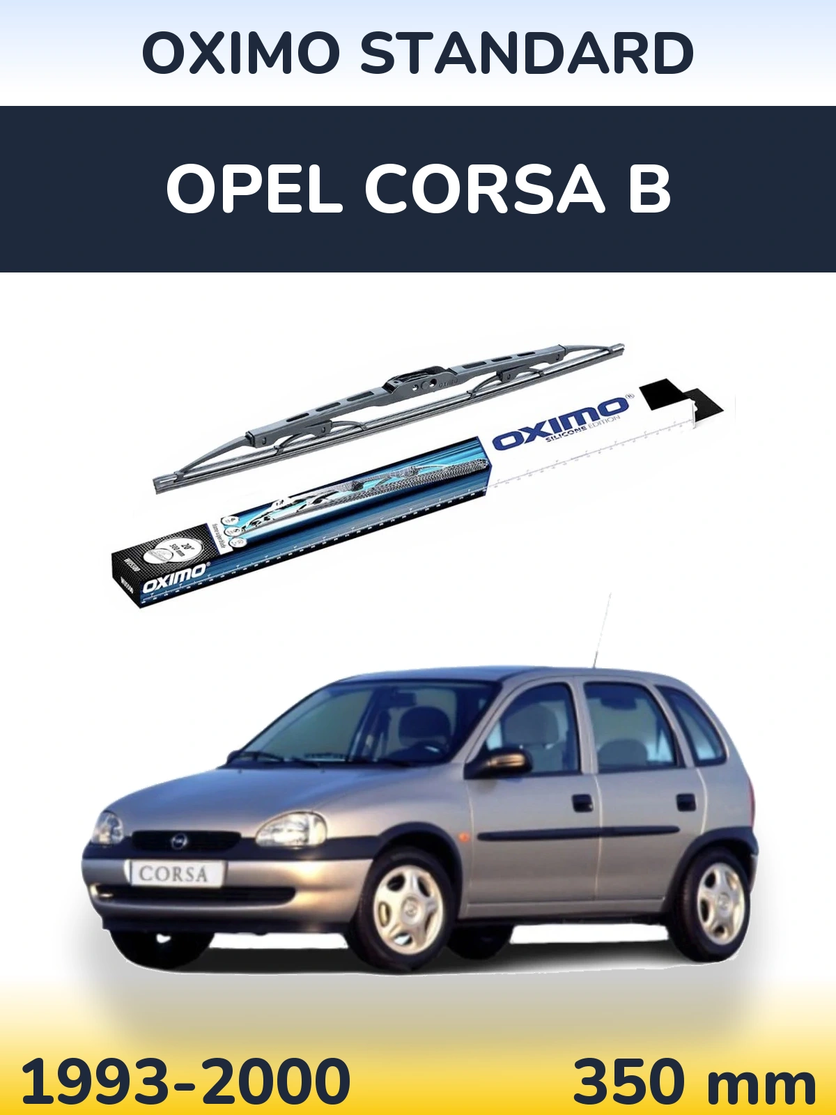 Tylna wycieraczka Oximo Standard 350 mm do Opel Corsa B 1993-2000