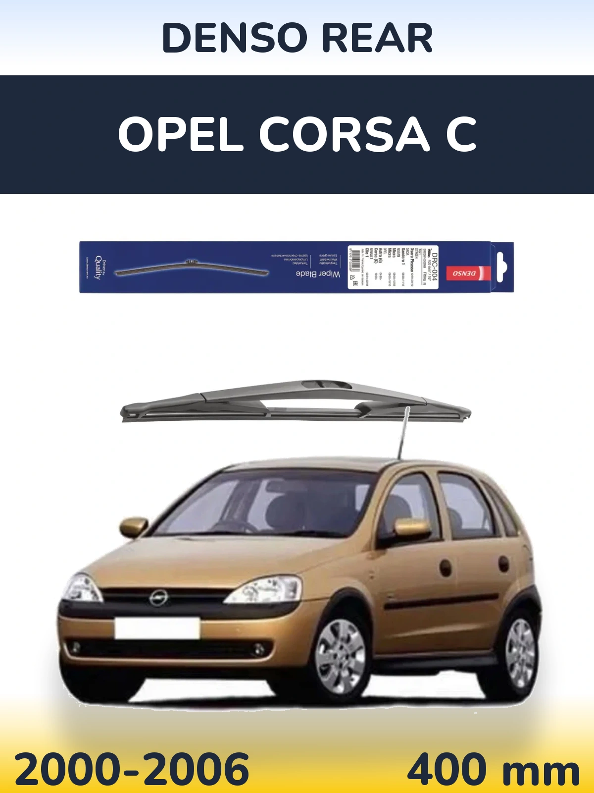 Tylna wycieraczka Denso Rear 400 mm do Opel Corsa C 2000-2006