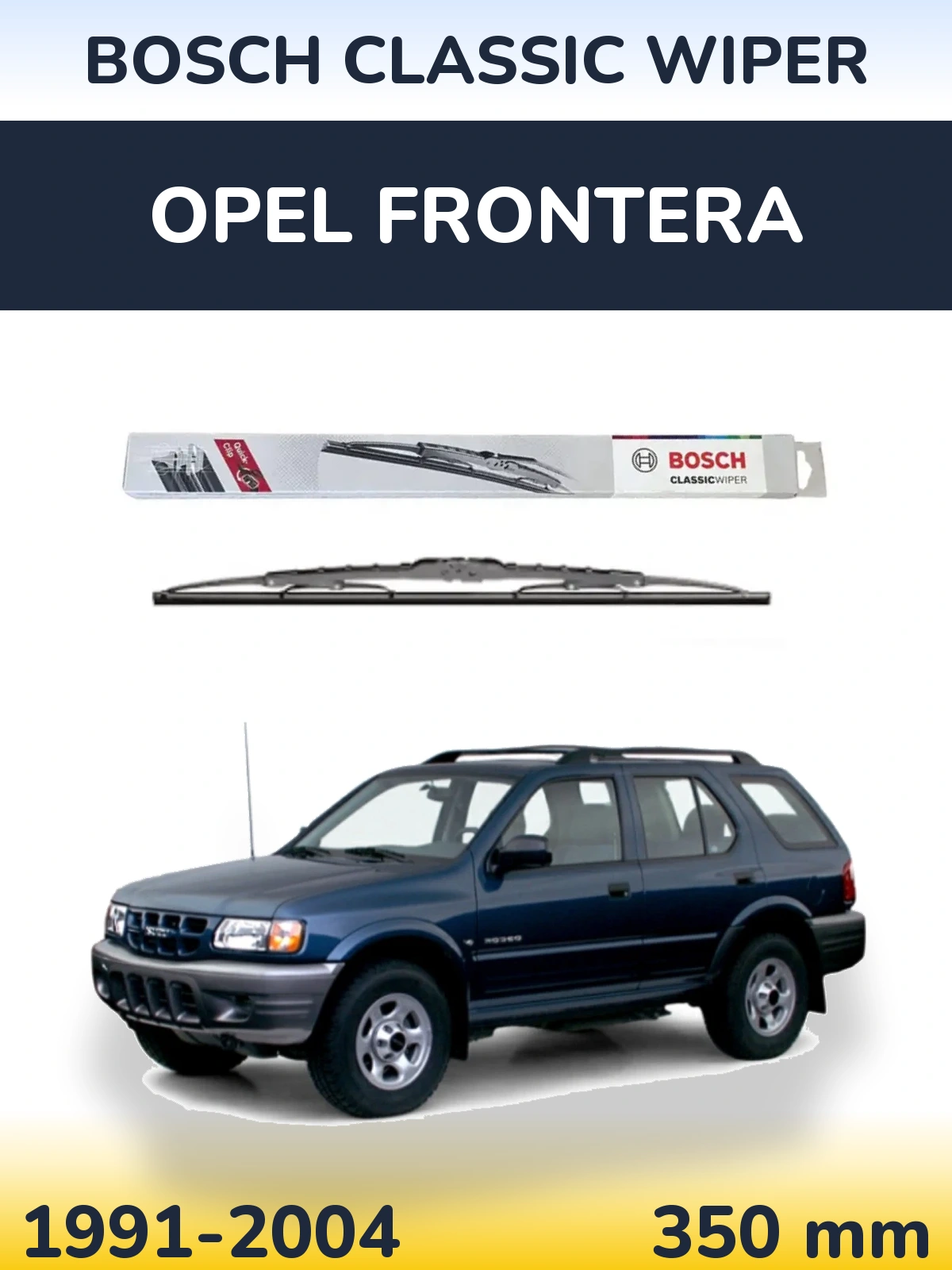 Tylna wycieraczka BOSCH Classic Wiper 340 mm do Opel Frontera 1991-2004
