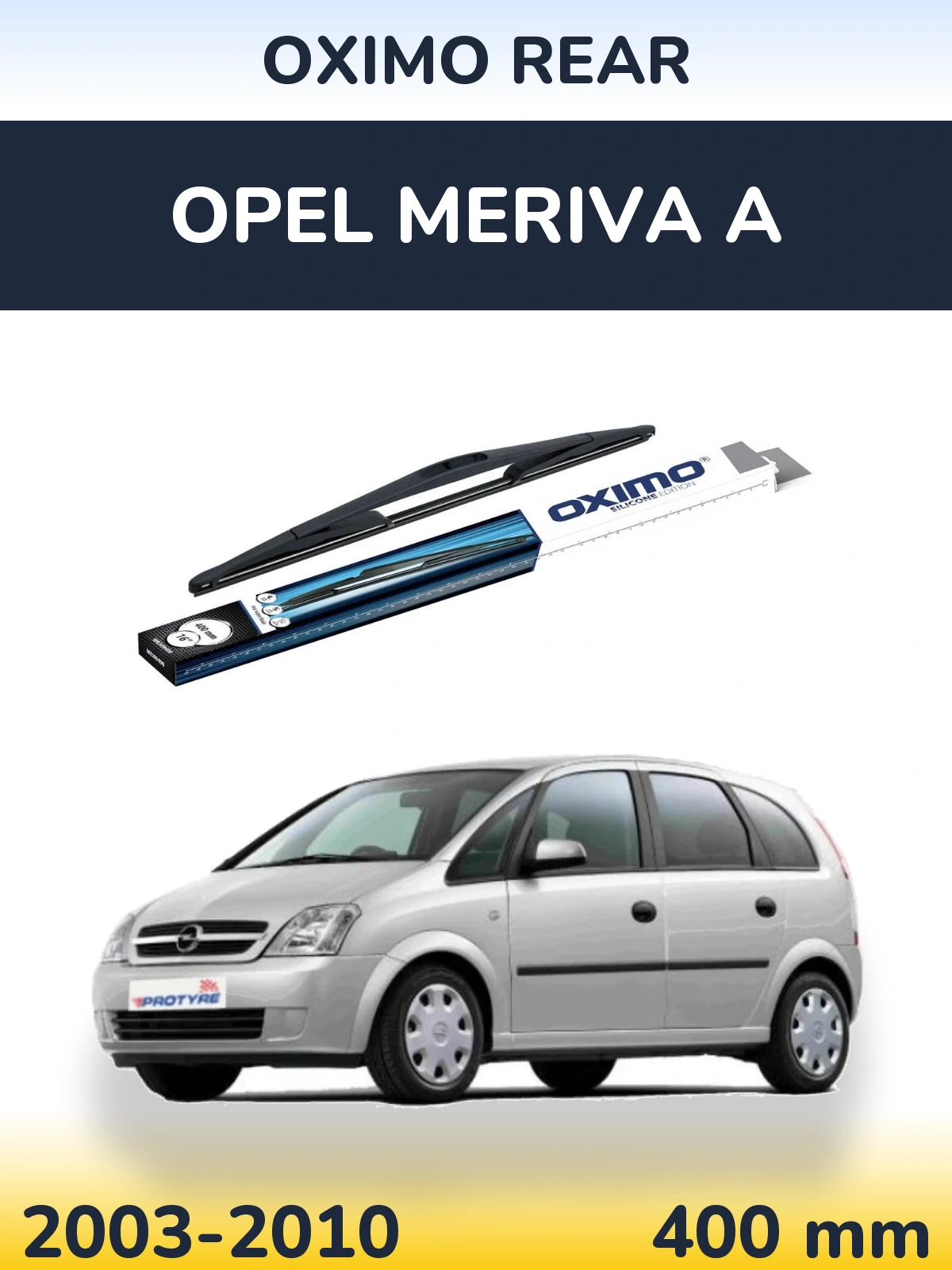 Tylna wycieraczka Oximo Rear 400 mm do Opel Meriva A 2003-2010