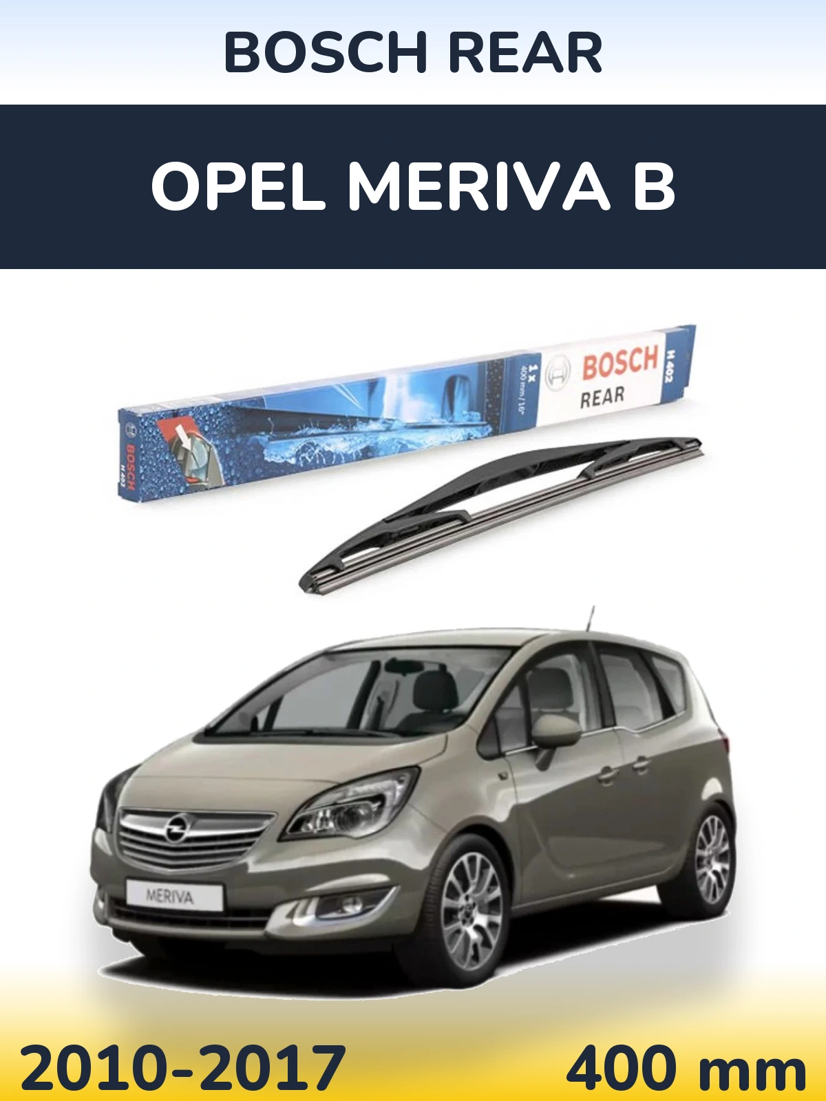 Tylna wycieraczka BOSCH Rear 400 mm do Opel Meriva B 2010-2017