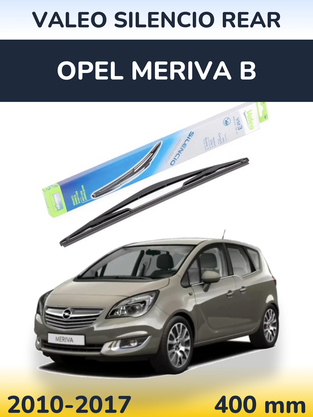 Tylna wycieraczka Valeo Silencio Rear 400 mm do Opel Meriva B 2010-2017