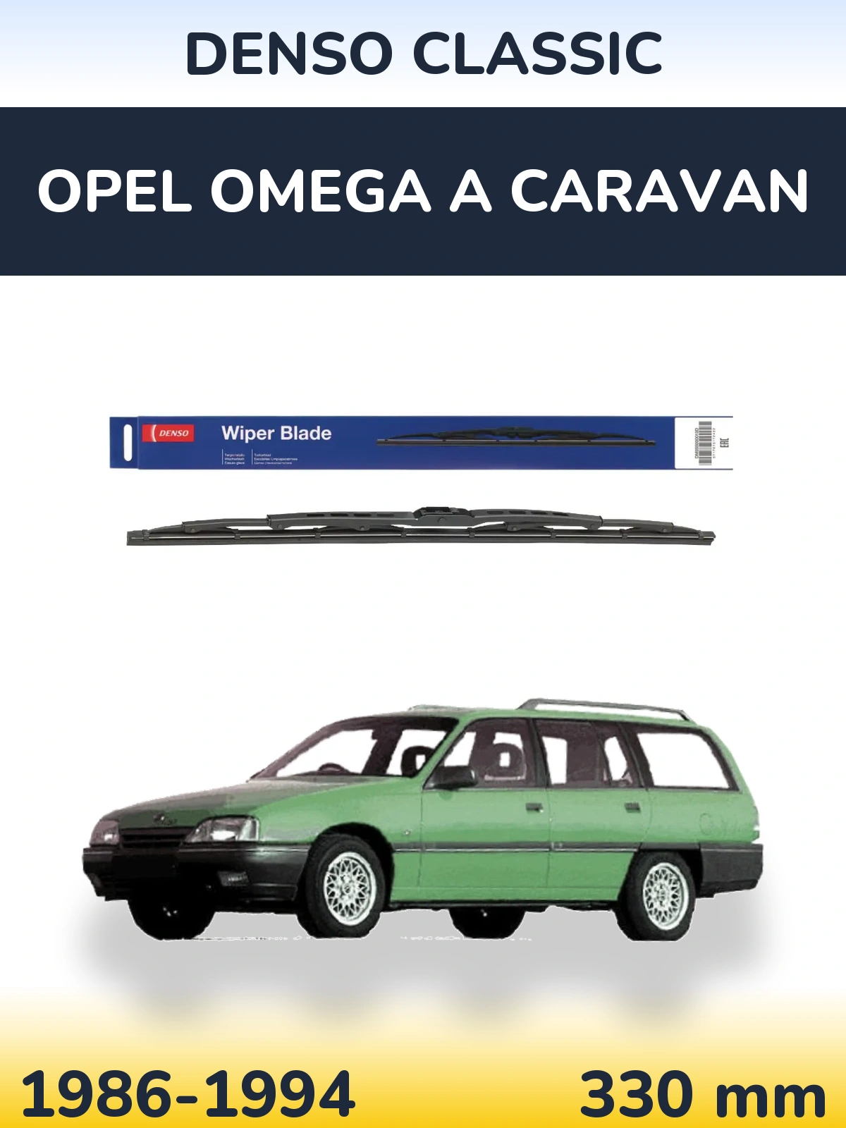 Tylna wycieraczka Denso Classic 330 mm do Opel Omega A Caravan 1986-1994