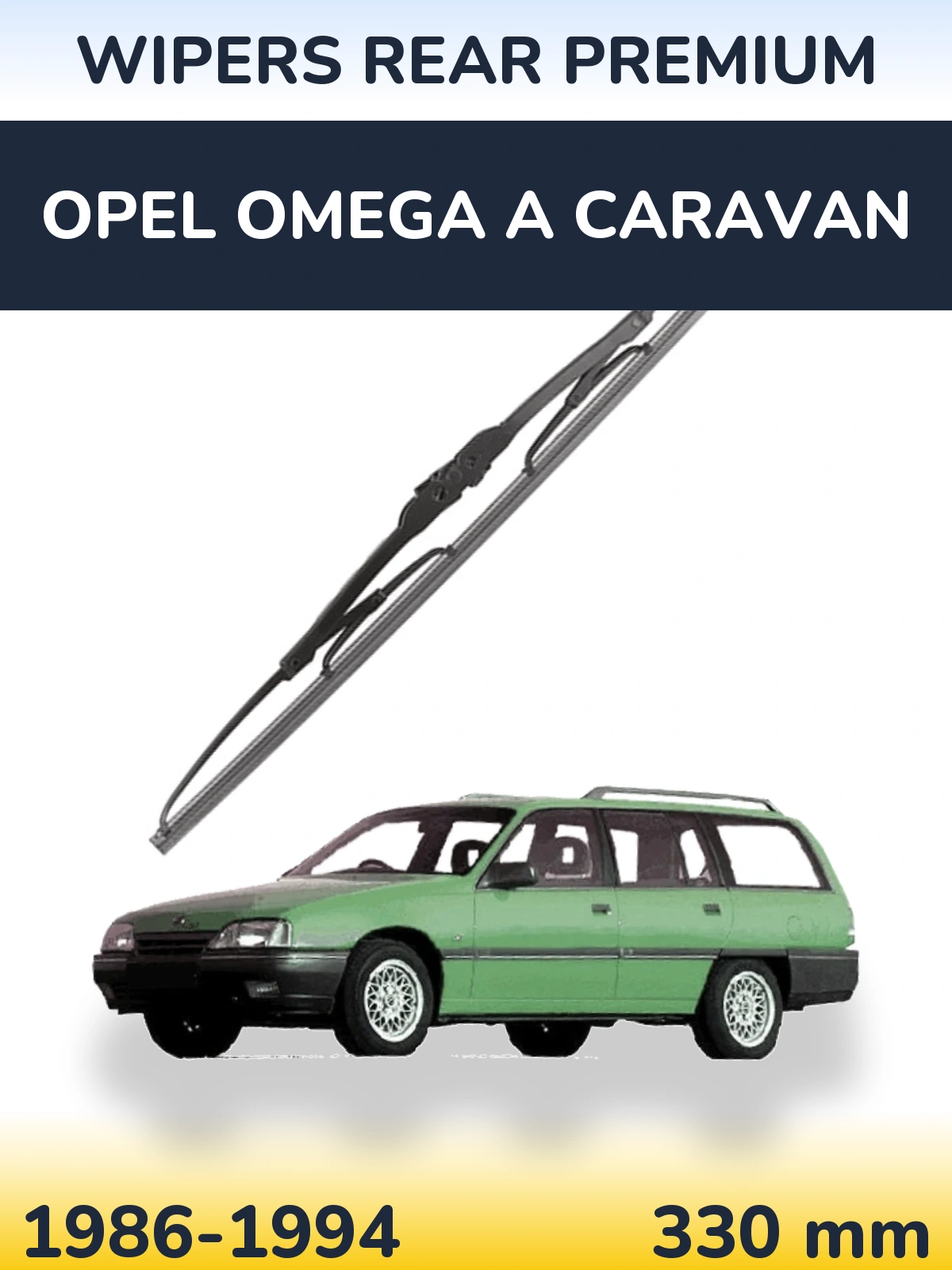 Tylna wycieraczka WIPERS REAR PREMIUM 330 mm do Opel Omega A Caravan 1986-1994