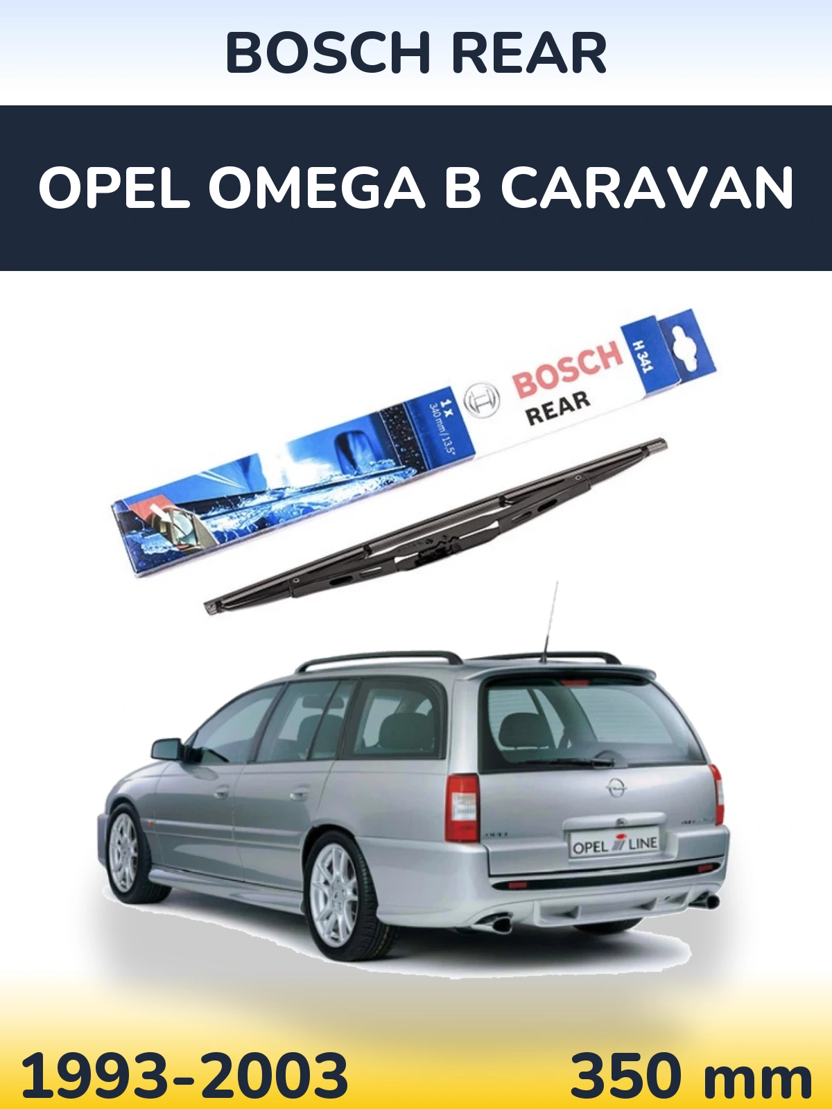 Tylna wycieraczka BOSCH Rear 340 mm do Opel Omega B Caravan 1993-2003