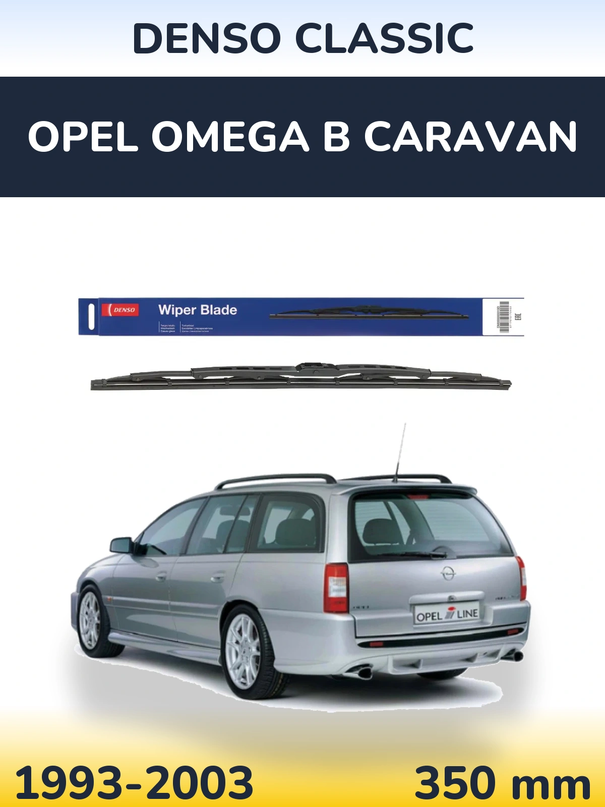 Tylna wycieraczka Denso Classic 350 mm do Opel Omega B Caravan 1993-2003
