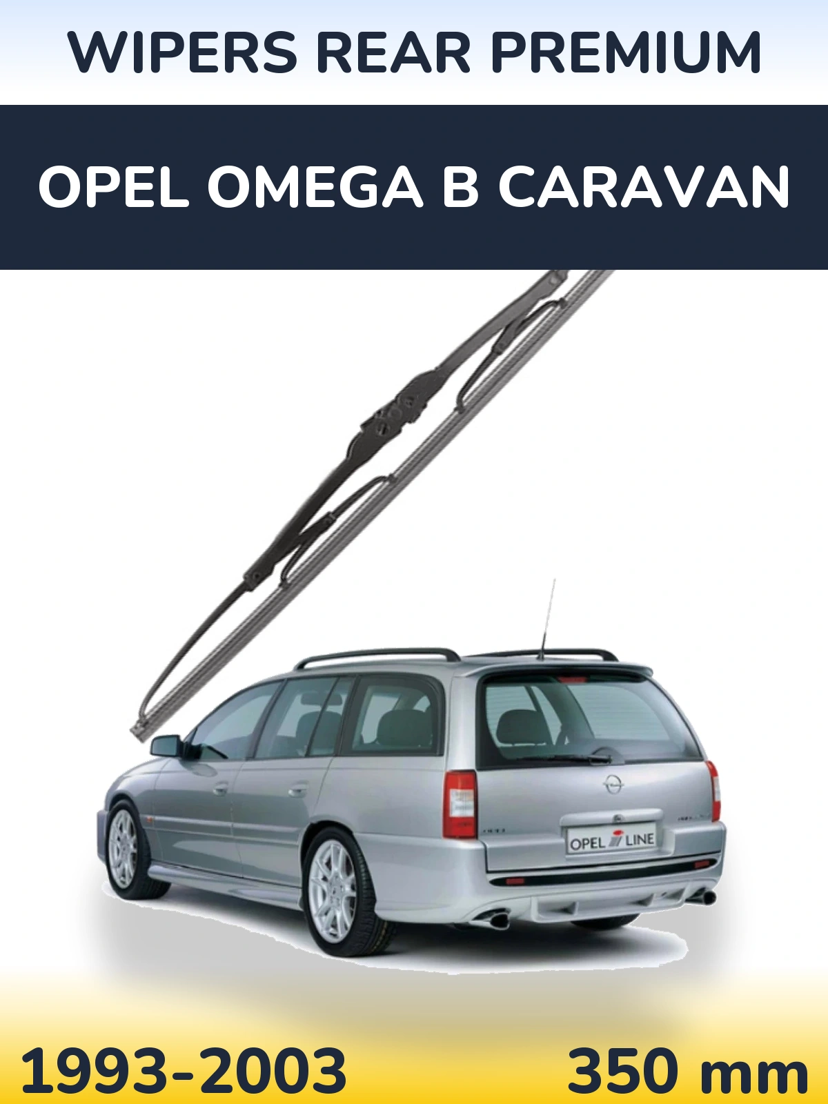 Tylna wycieraczka WIPERS REAR PREMIUM 350 mm do Opel Omega B Caravan 1993-2003