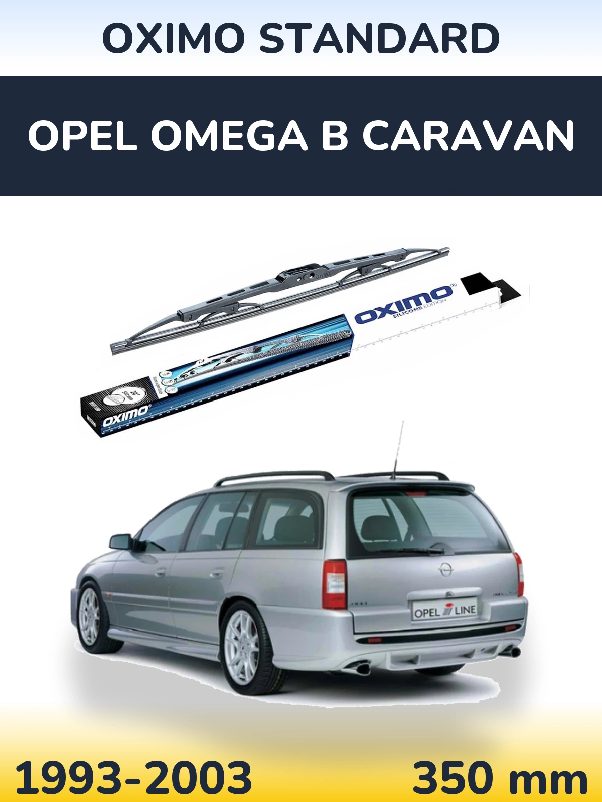Tylna wycieraczka Oximo Standard 350 mm do Opel Omega B Caravan 1993-2003