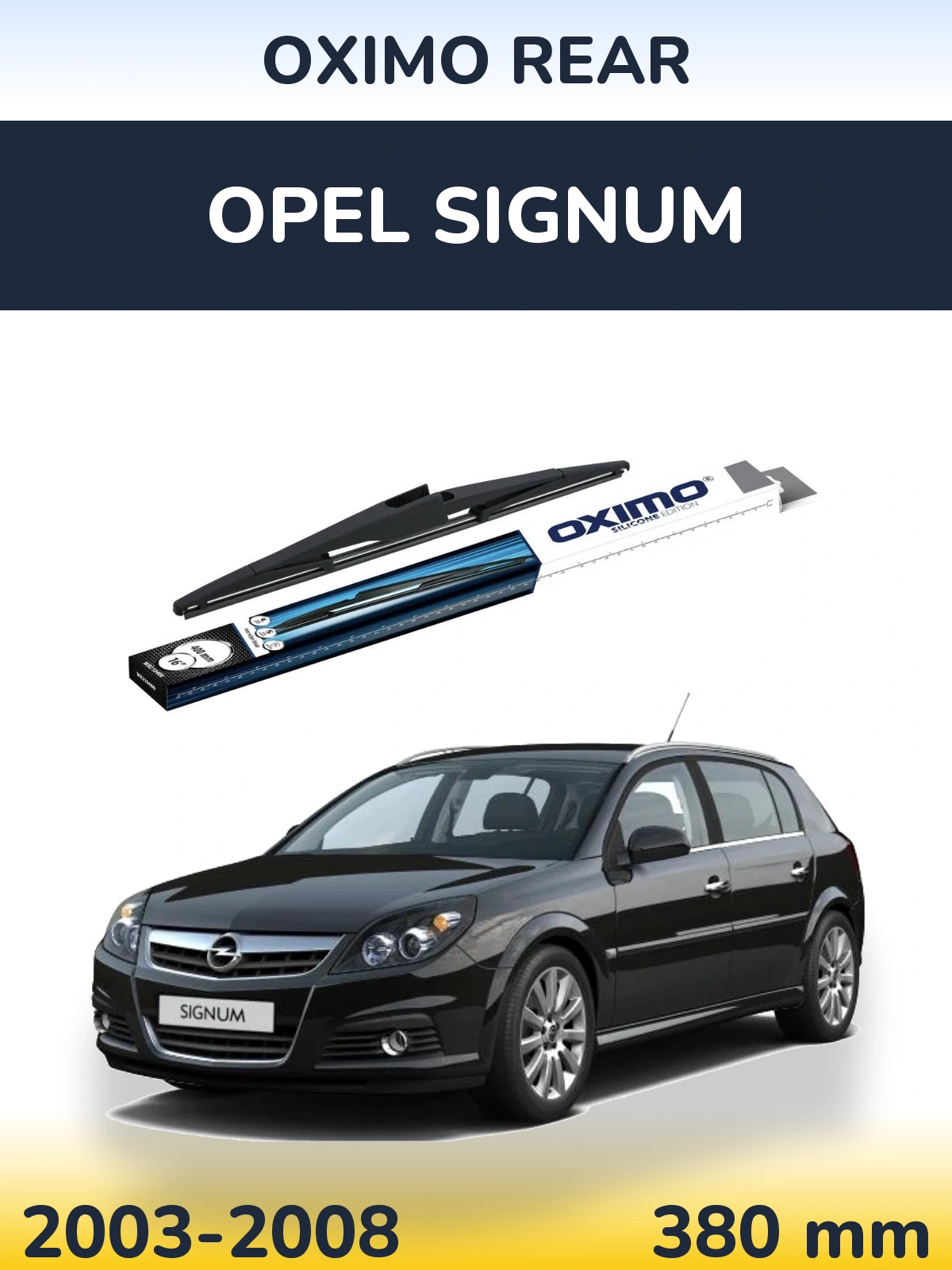 Rear wiper blade Oximo Rear 400 mm for Opel Signum 2003-2008