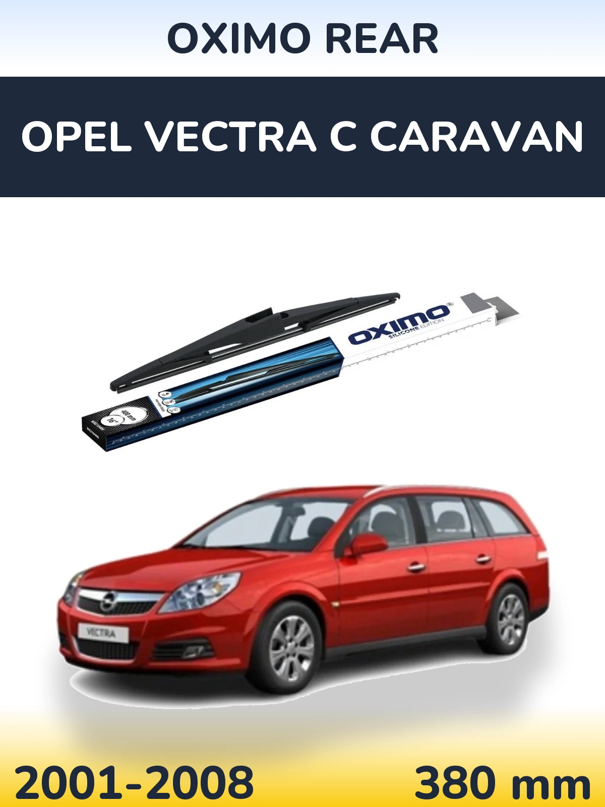 Задний дворник Oximo Rear 400 мм для Opel Vectra C Caravan 2001-2008