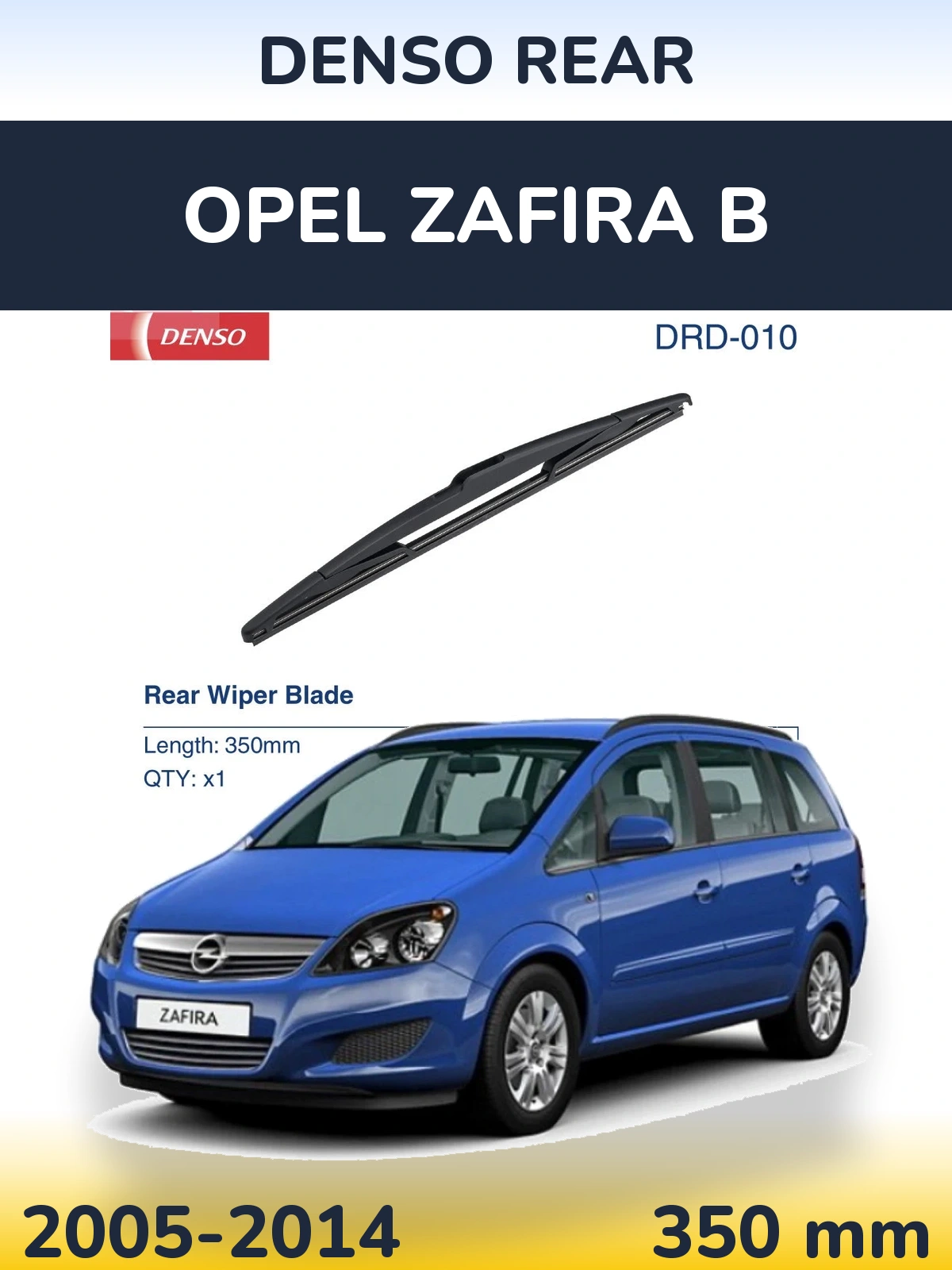 Tylna wycieraczka Denso Rear 350 mm do Opel Zafira B 2005-2014