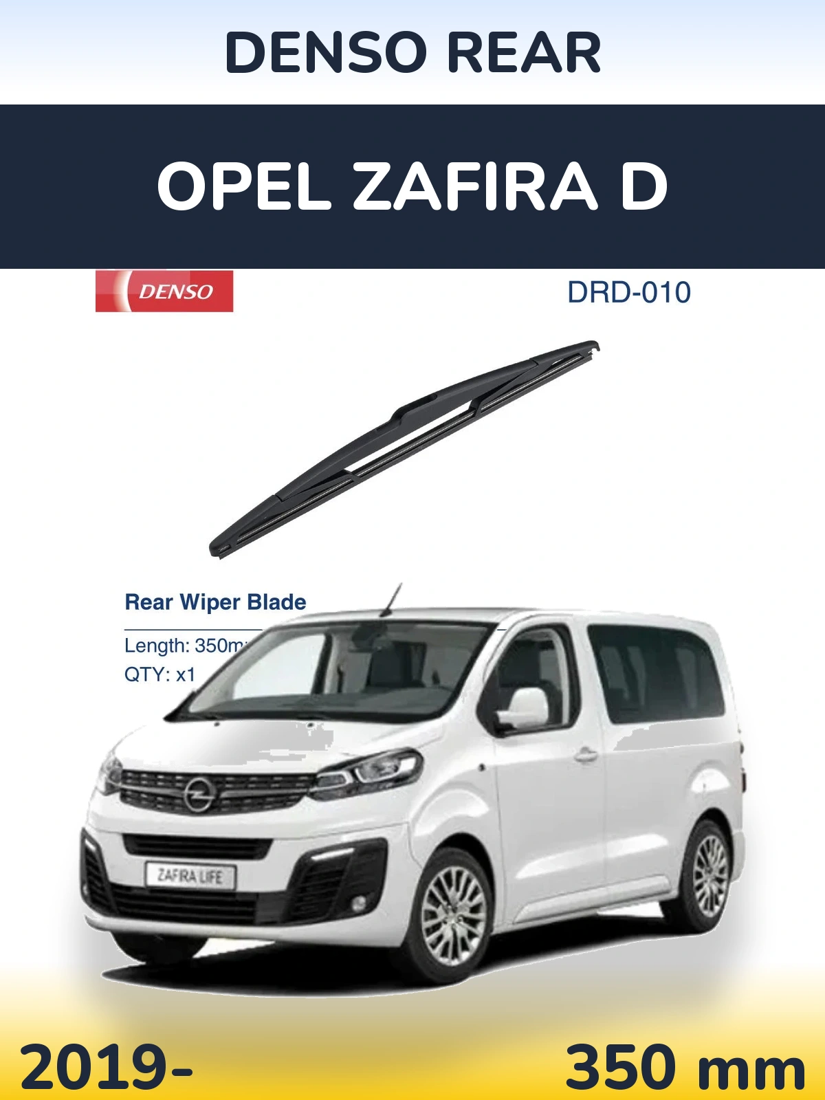 Tylna wycieraczka Denso Rear 350 mm do Opel Zafira D 2019-2026