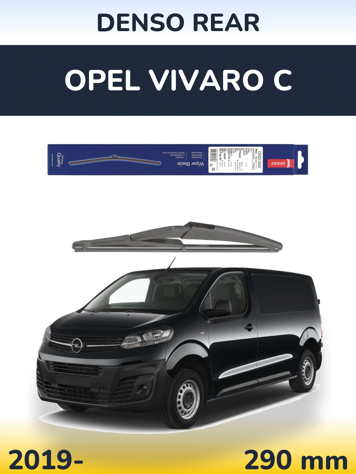 Tylna wycieraczka Denso Rear 290 mm do Opel Vivaro C 2019-2026