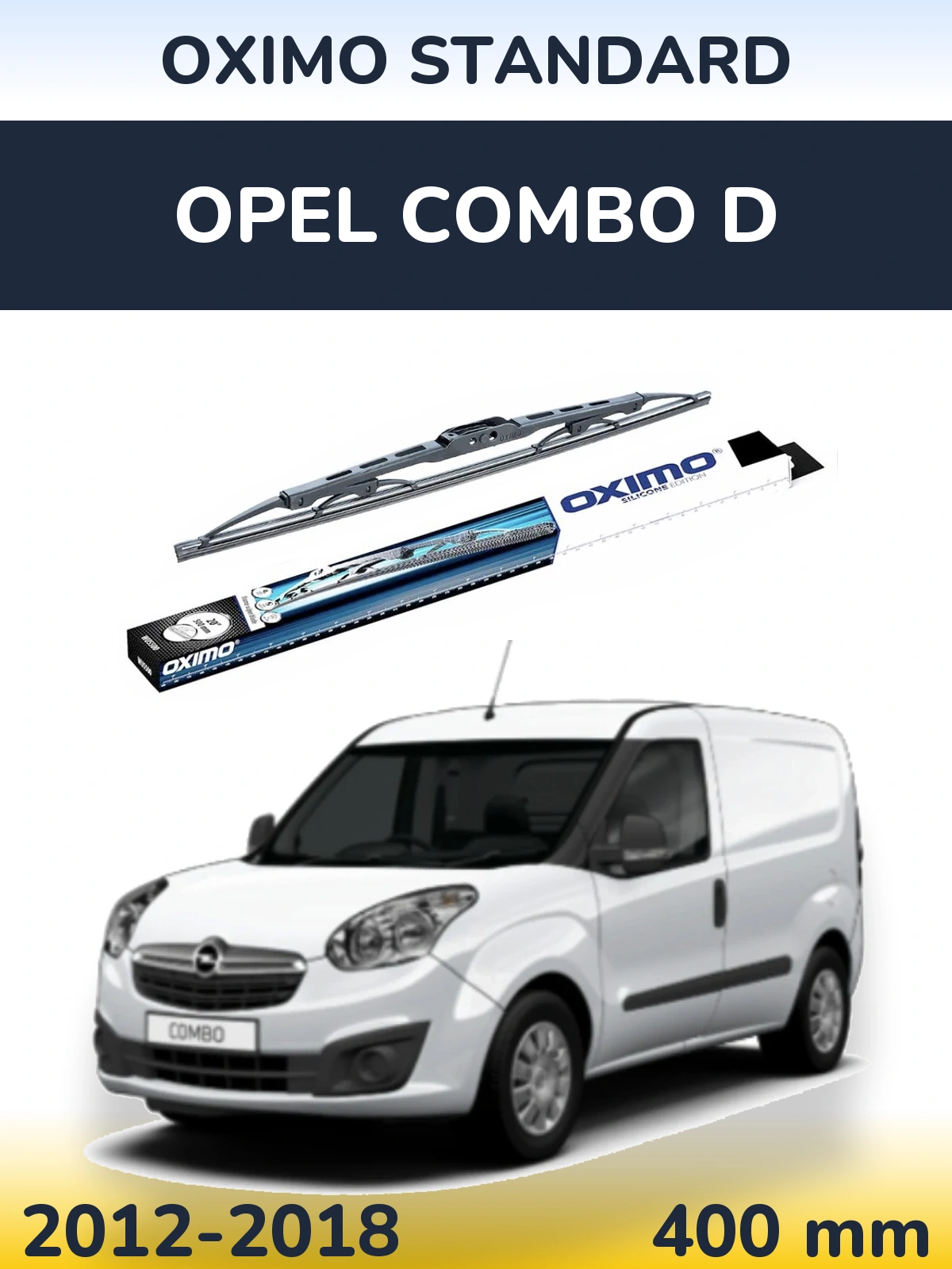 Tylna wycieraczka Oximo Standard 400 mm do Opel Combo D 2012-2018