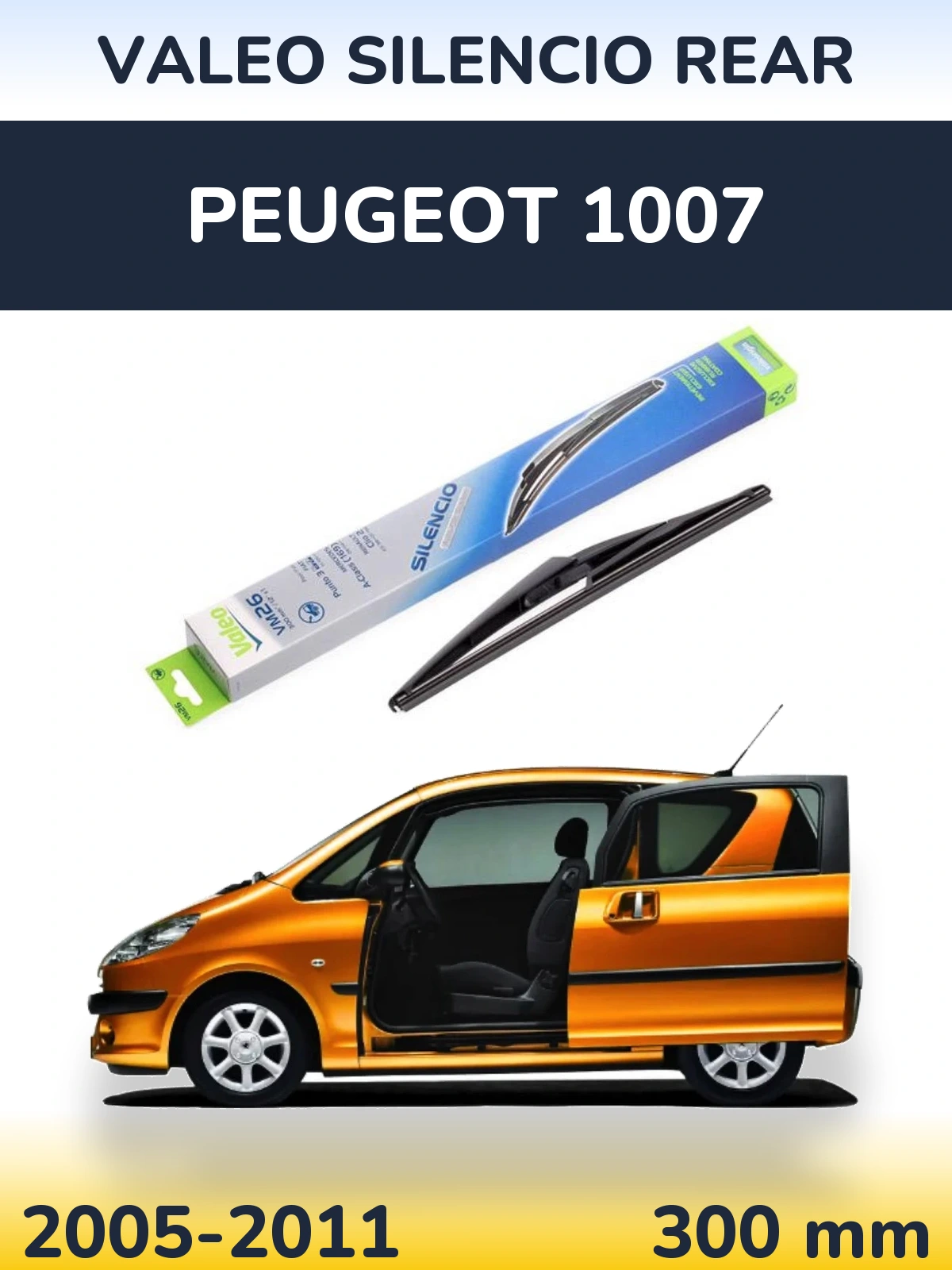 Tylna wycieraczka Valeo Silencio Rear 300 mm do Peugeot 1007 2005-2011