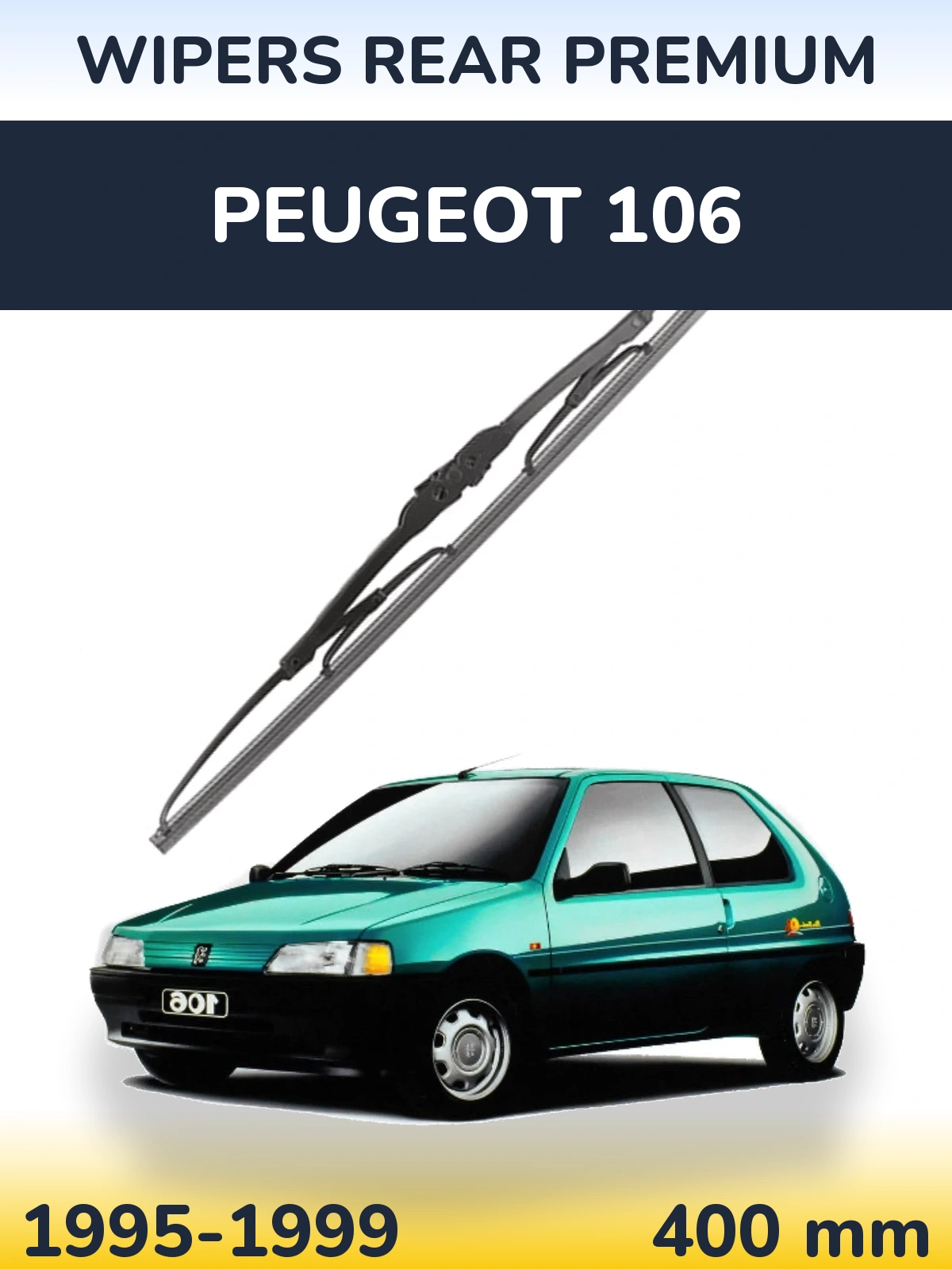 Задний дворник WIPERS REAR PREMIUM 400 мм для Peugeot 106 1995-1999