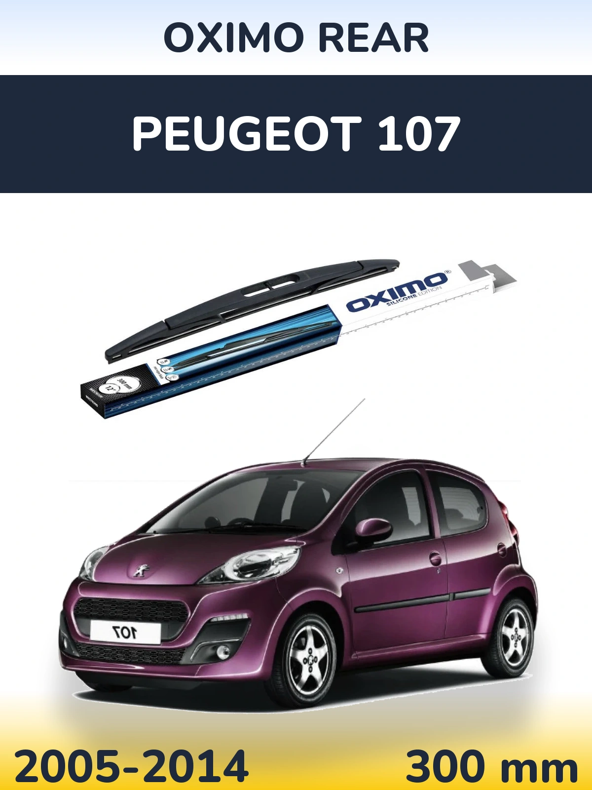 Tylna wycieraczka Oximo Rear 300 mm do Peugeot 107 2005-2014