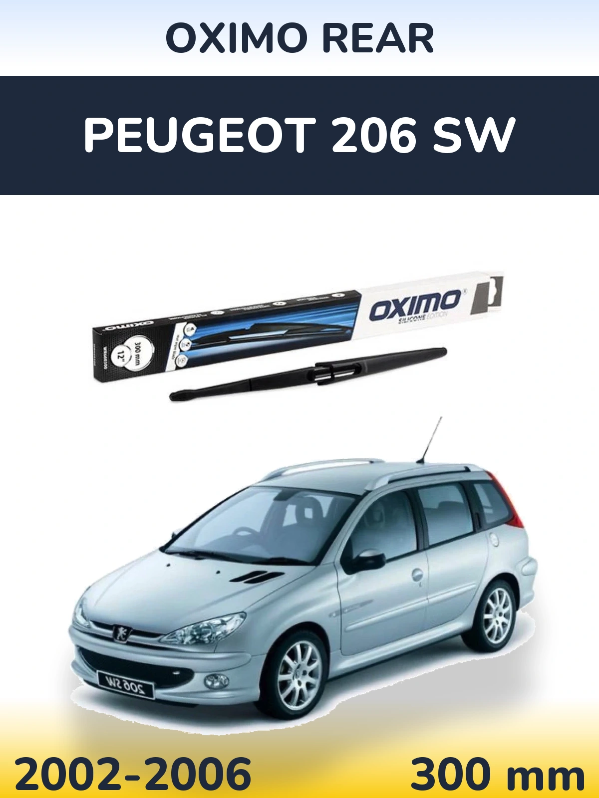 Tylna wycieraczka Oximo Rear 300 mm do Peugeot 206 SW 2002-2006