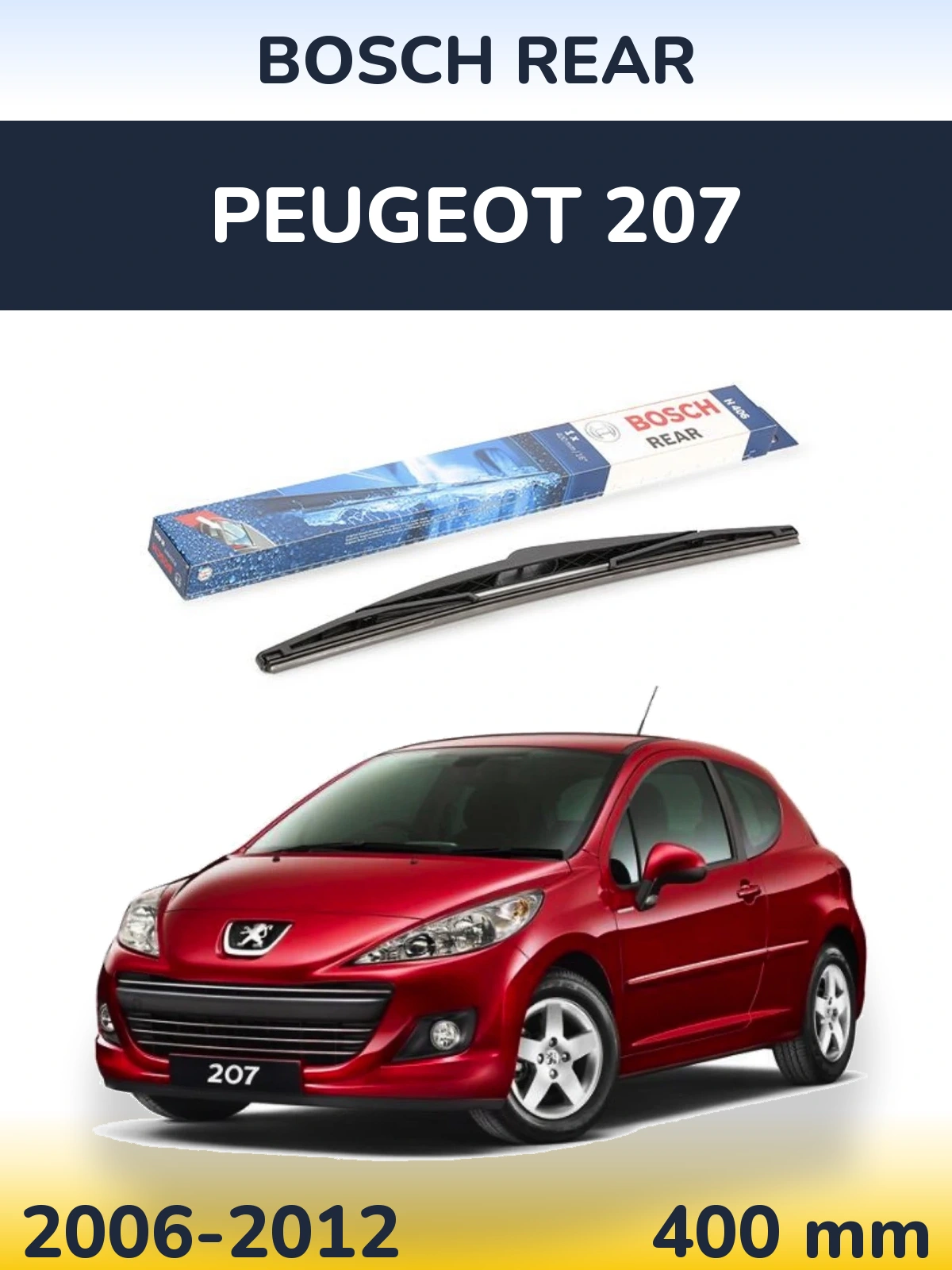 Tylna wycieraczka BOSCH Rear 400 mm do Peugeot 207 2006-2012