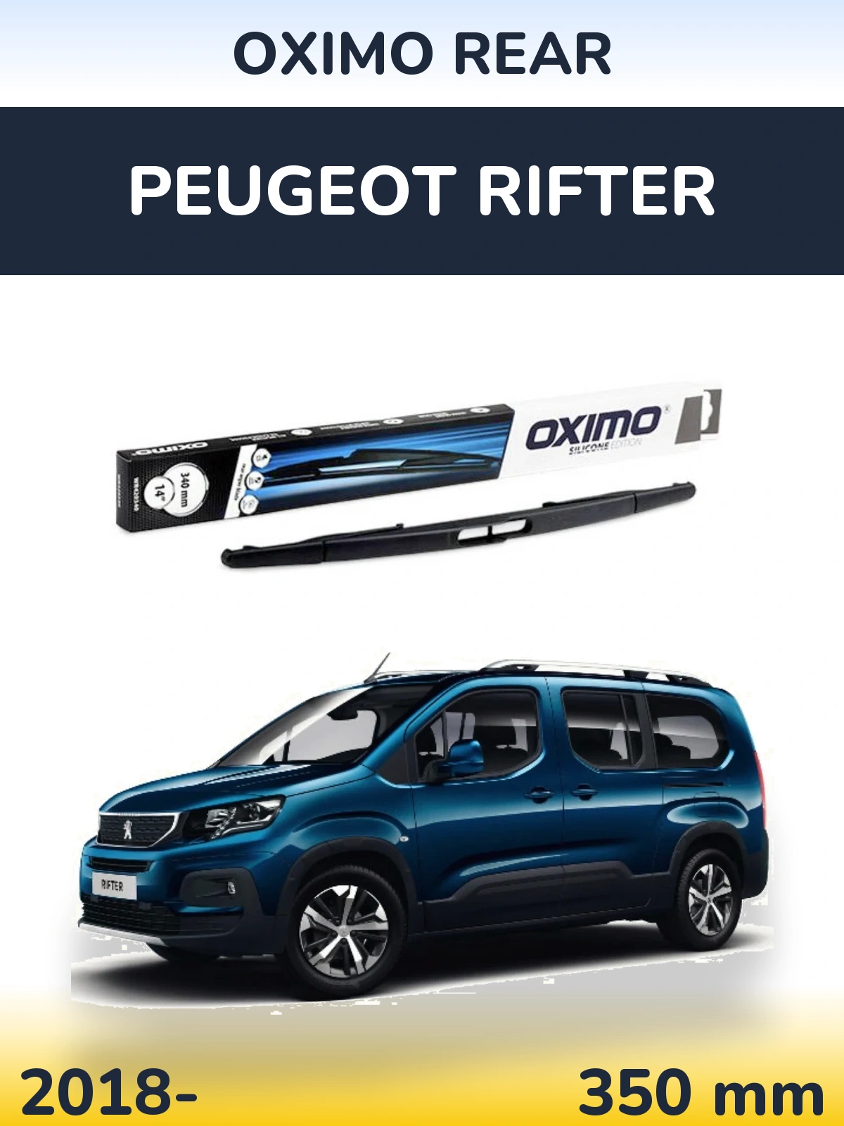 Tylna wycieraczka Oximo Rear 350 mm do Peugeot Rifter 2018-2026
