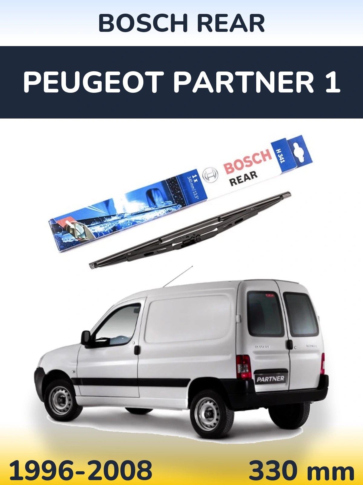 Tylna wycieraczka BOSCH Rear 340 mm do Peugeot Partner 1 1996-2008
