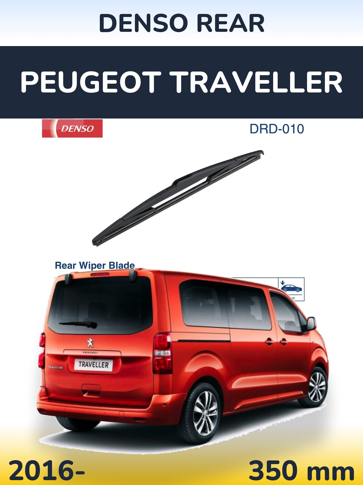 Tylna wycieraczka Denso Rear 350 mm do Peugeot Traveller 2016-2026