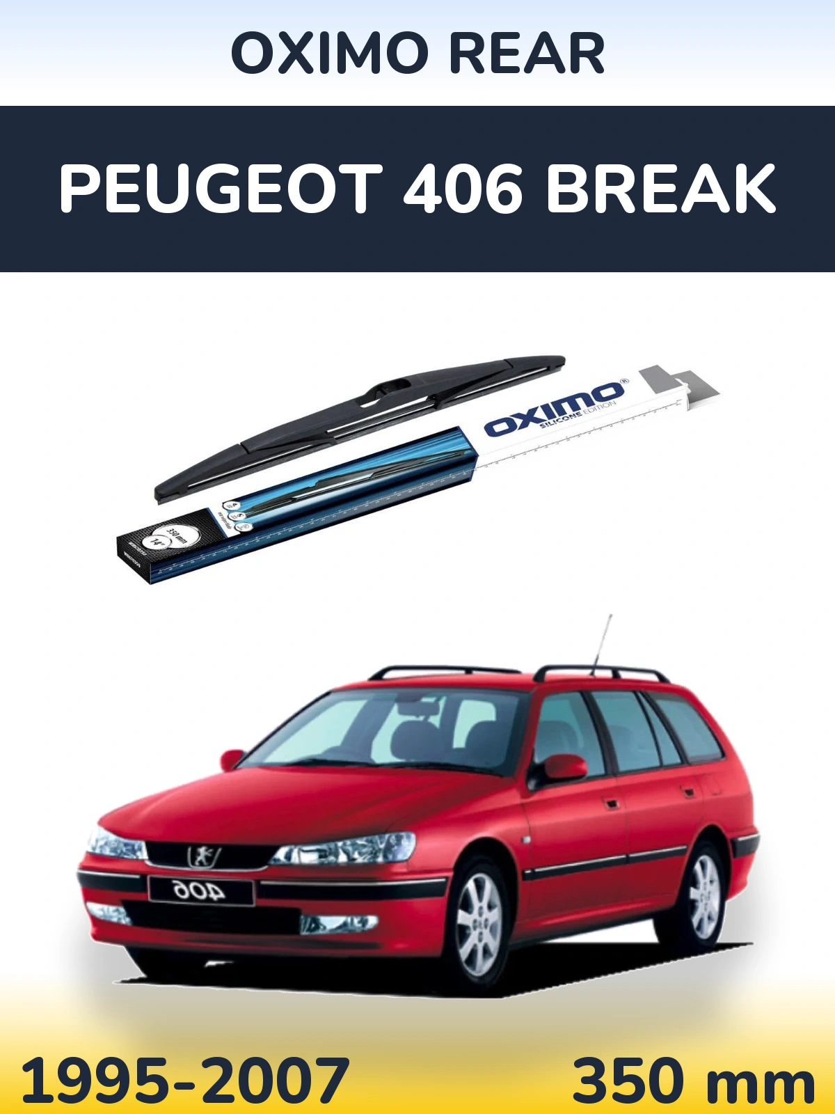 Rear wiper blade Oximo Rear 350 mm for Peugeot 406 Break 1995-2007