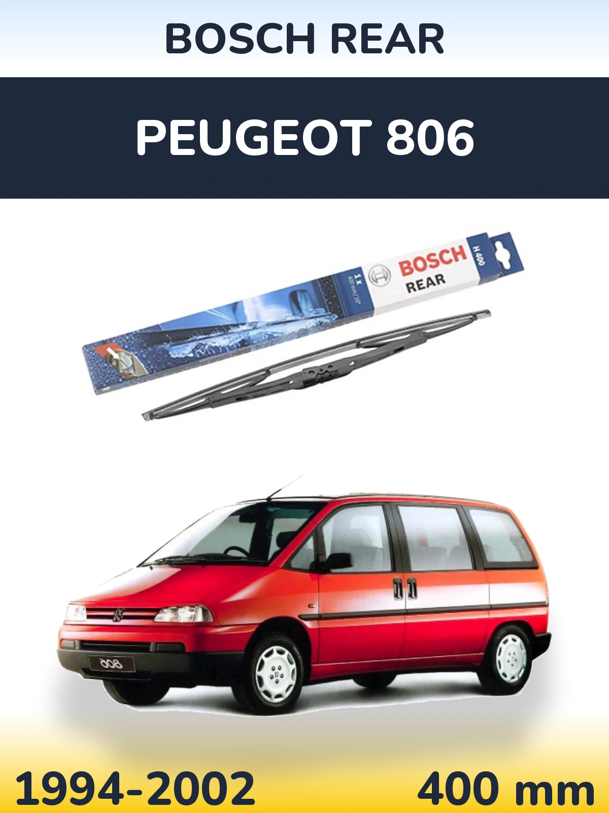Tylna wycieraczka BOSCH Rear 400 mm do Peugeot 806 1994-2002