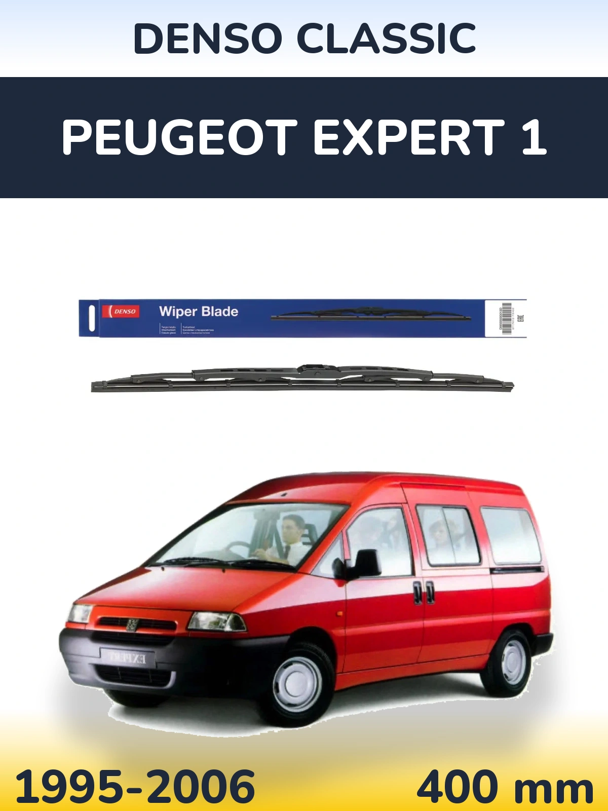 Tylna wycieraczka Denso Classic 400 mm do Peugeot Expert 1 1995-2006