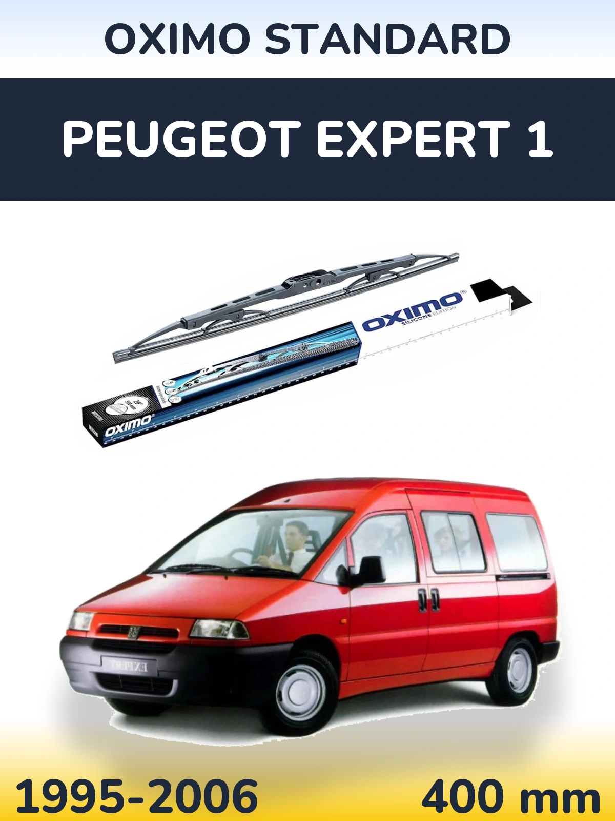 Tylna wycieraczka Oximo Standard 400 mm do Peugeot Expert 1 1995-2006