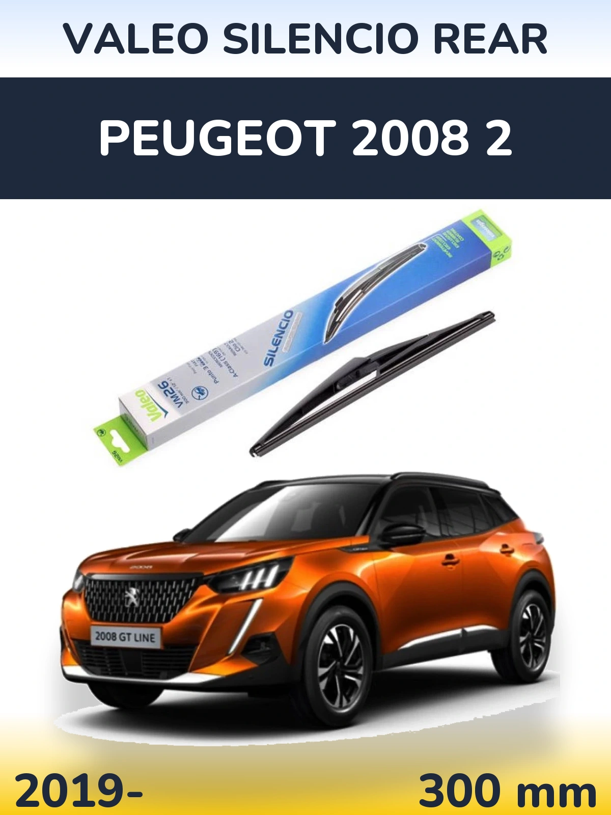 Tylna wycieraczka Valeo Silencio Rear 300 mm do Peugeot 2008 2 2019-2026