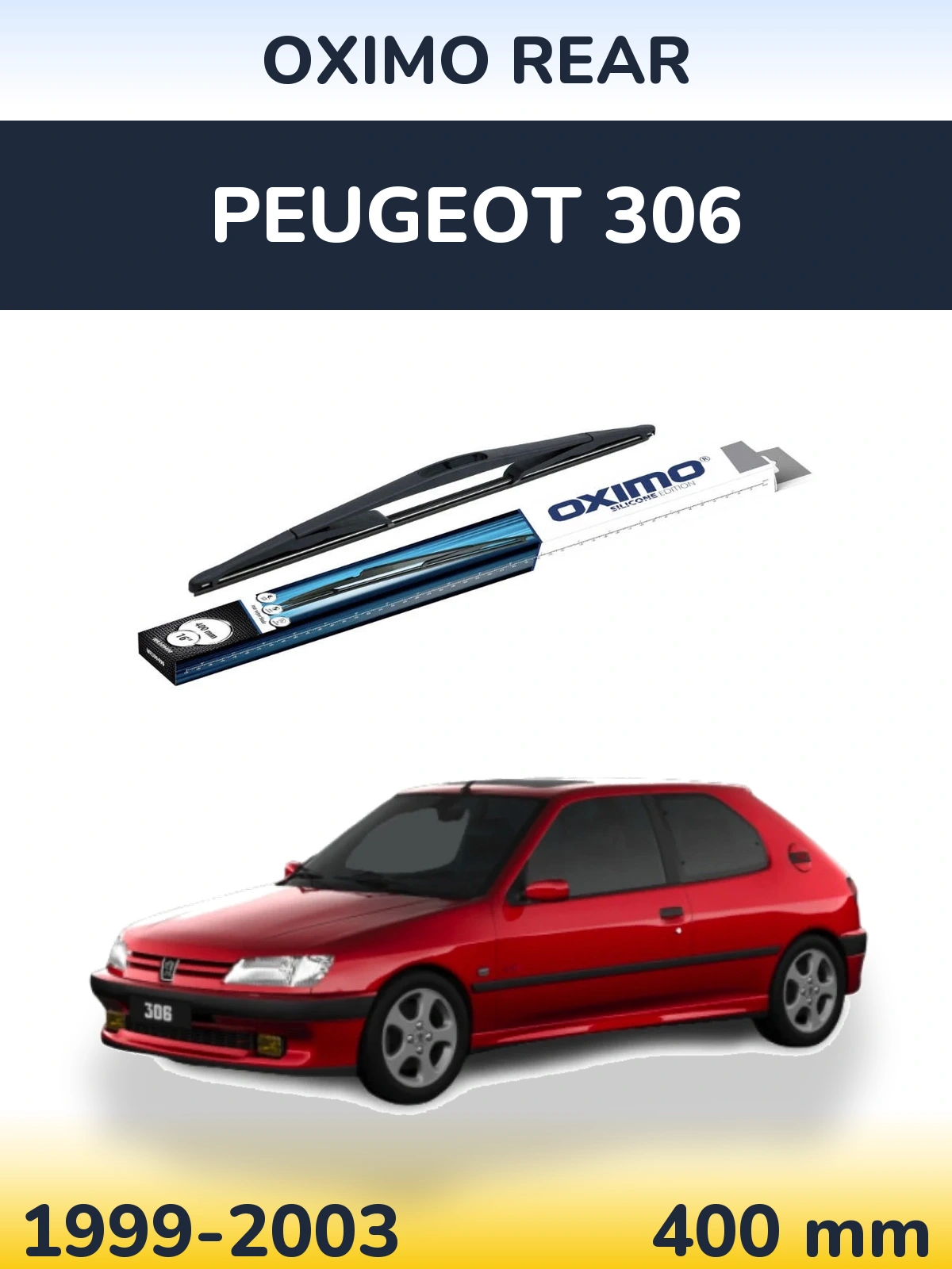 Задня щітка Oximo Rear 400 мм для Peugeot 306 1999-2003