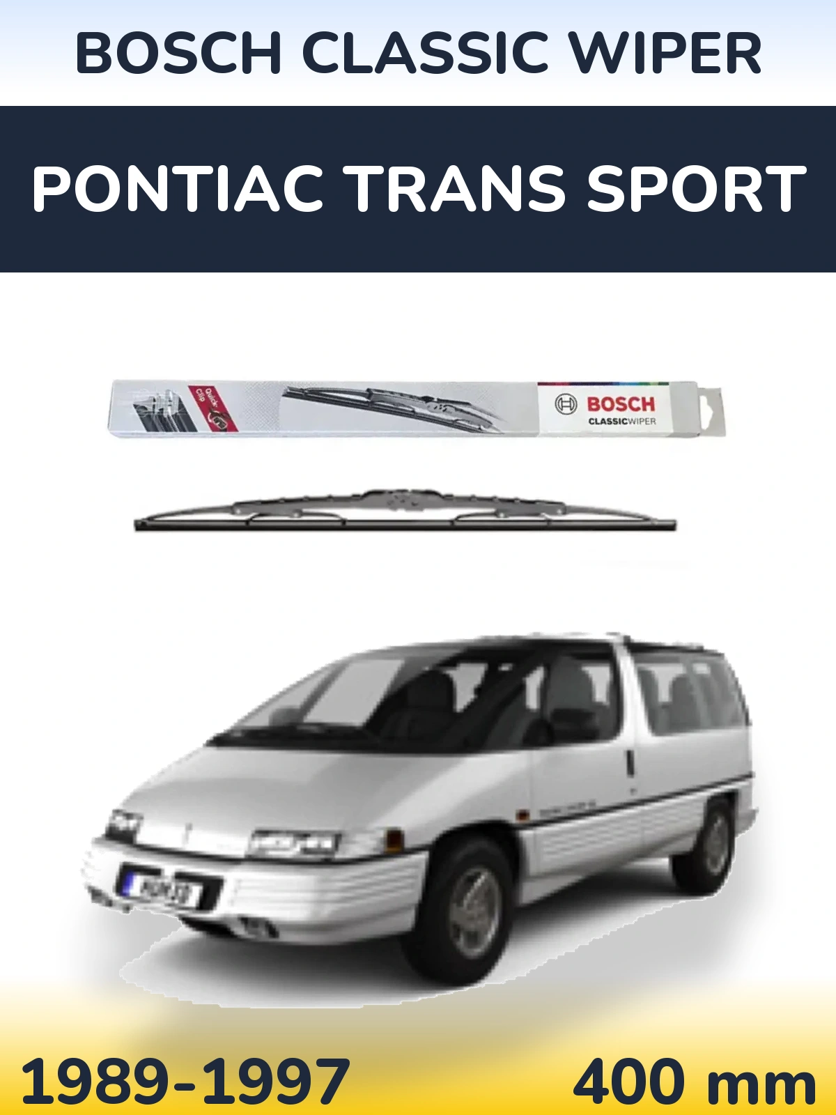 Задний дворник BOSCH Classic Wiper 400 мм для Pontiac Trans Sport 1989-1997