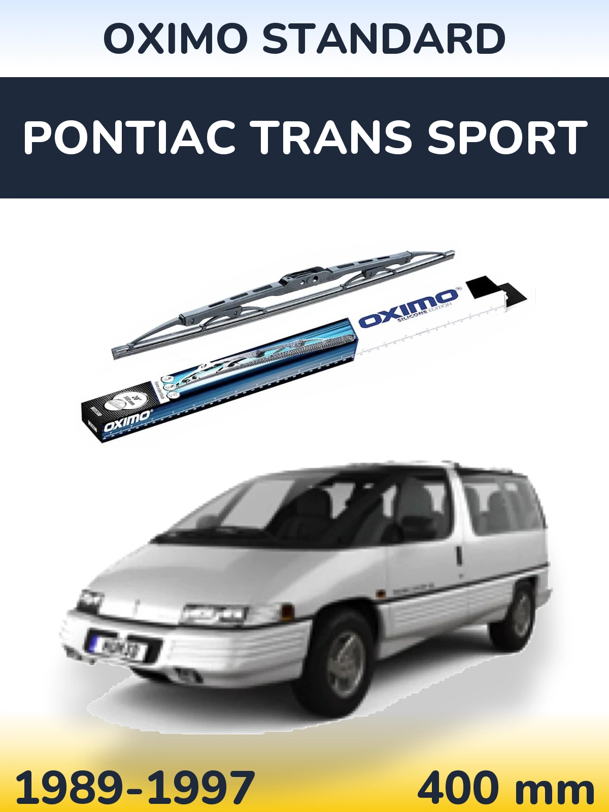 Tylna wycieraczka Oximo Standard 400 mm do Pontiac Trans Sport 1989-1997