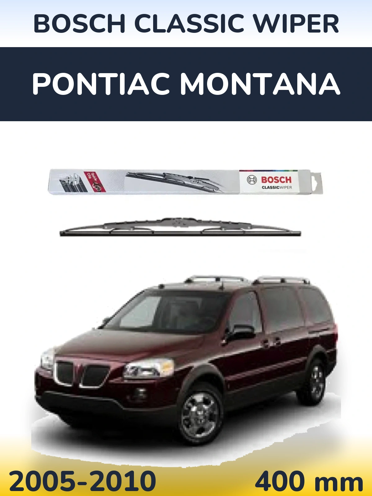 Tylna wycieraczka BOSCH Classic Wiper 400 mm do Pontiac Montana 2005-2010
