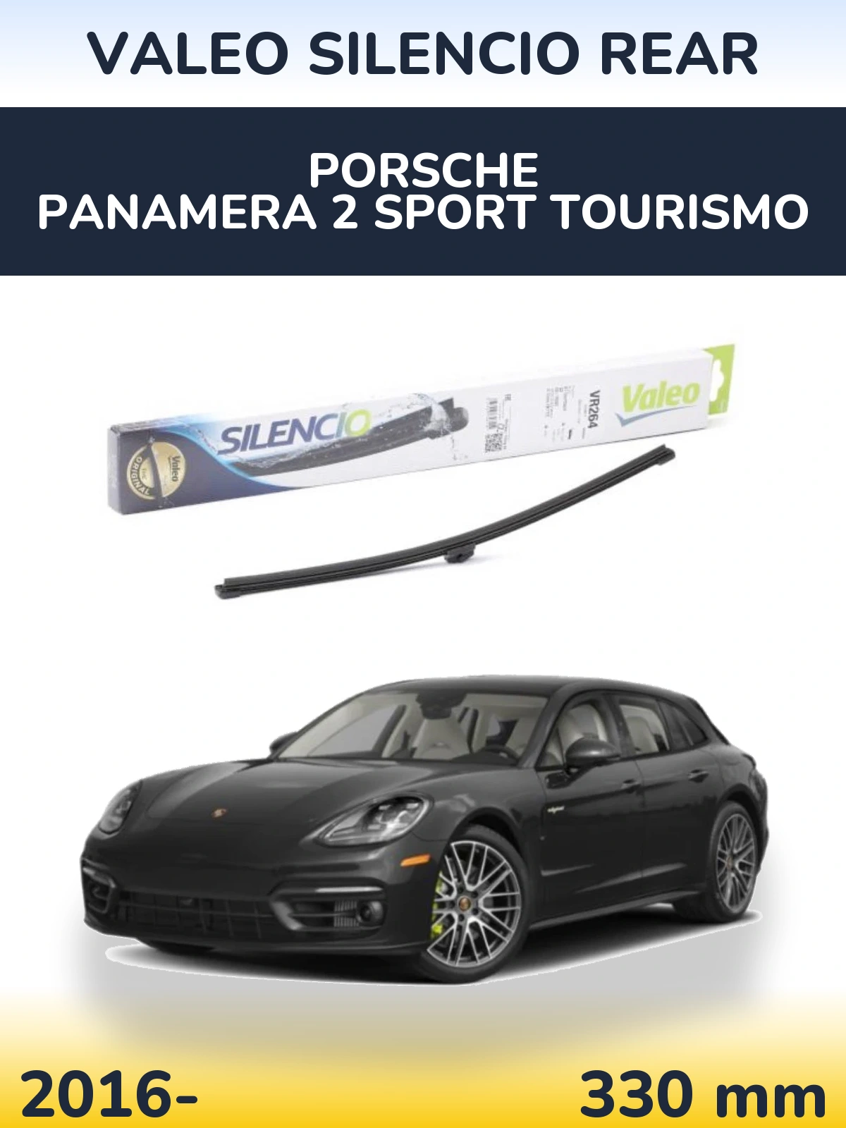 Tylna wycieraczka Valeo Silencio Rear 320 mm do Porsche Panamera 2 Sport Tourismo 2016-2026