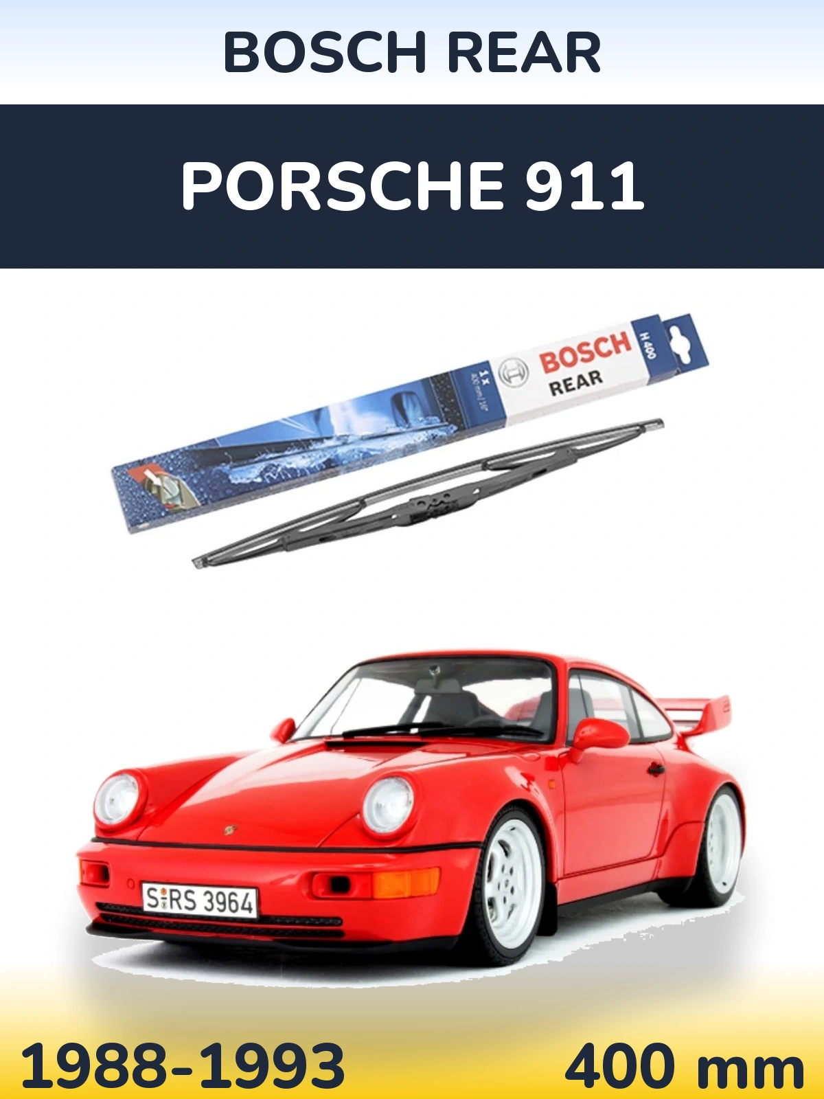 Tylna wycieraczka BOSCH Rear 400 mm do Porsche 911 1988-1993