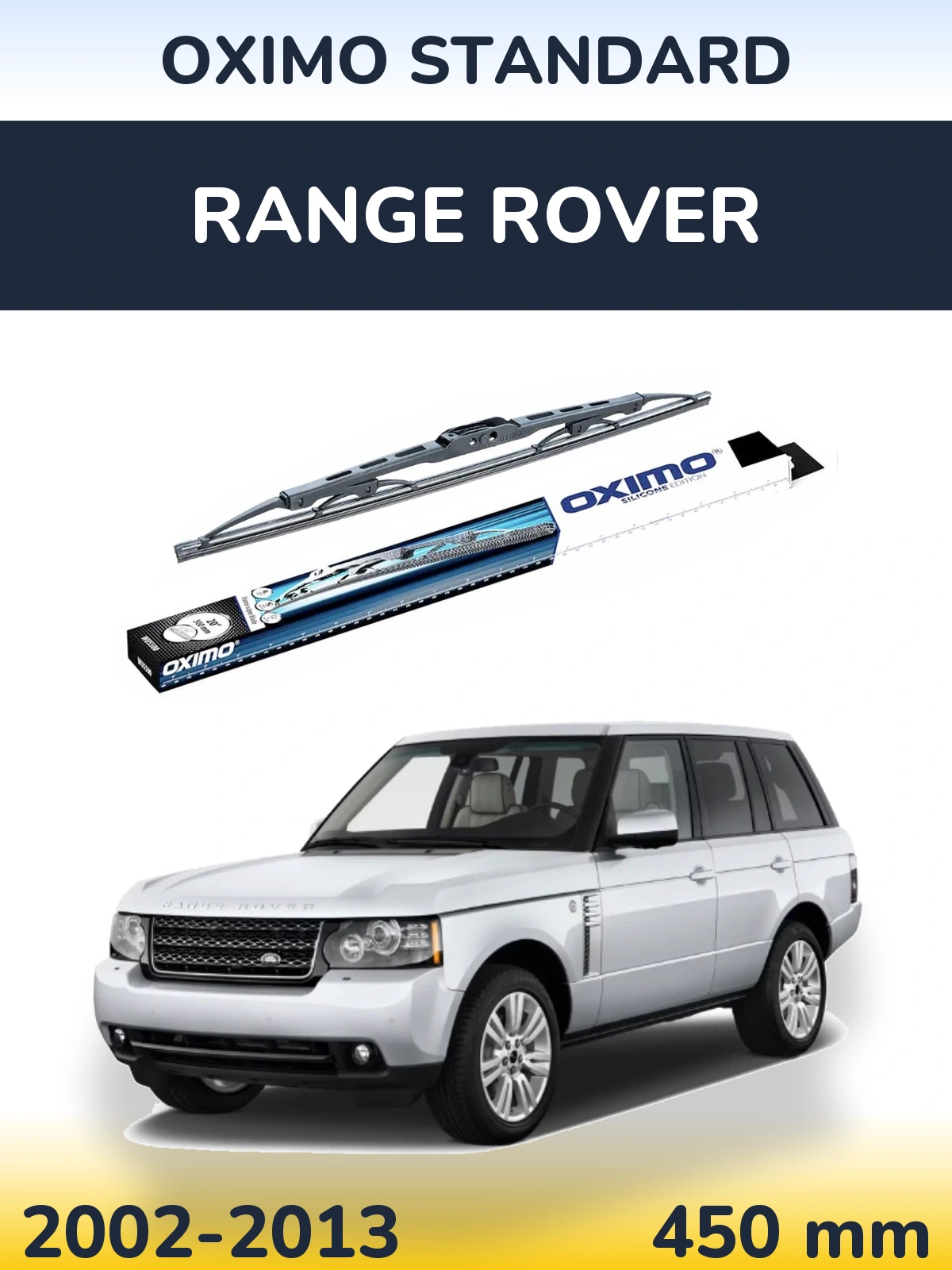Rear wiper blade Oximo Standard 450 mm for Range Rover  2002-2013
